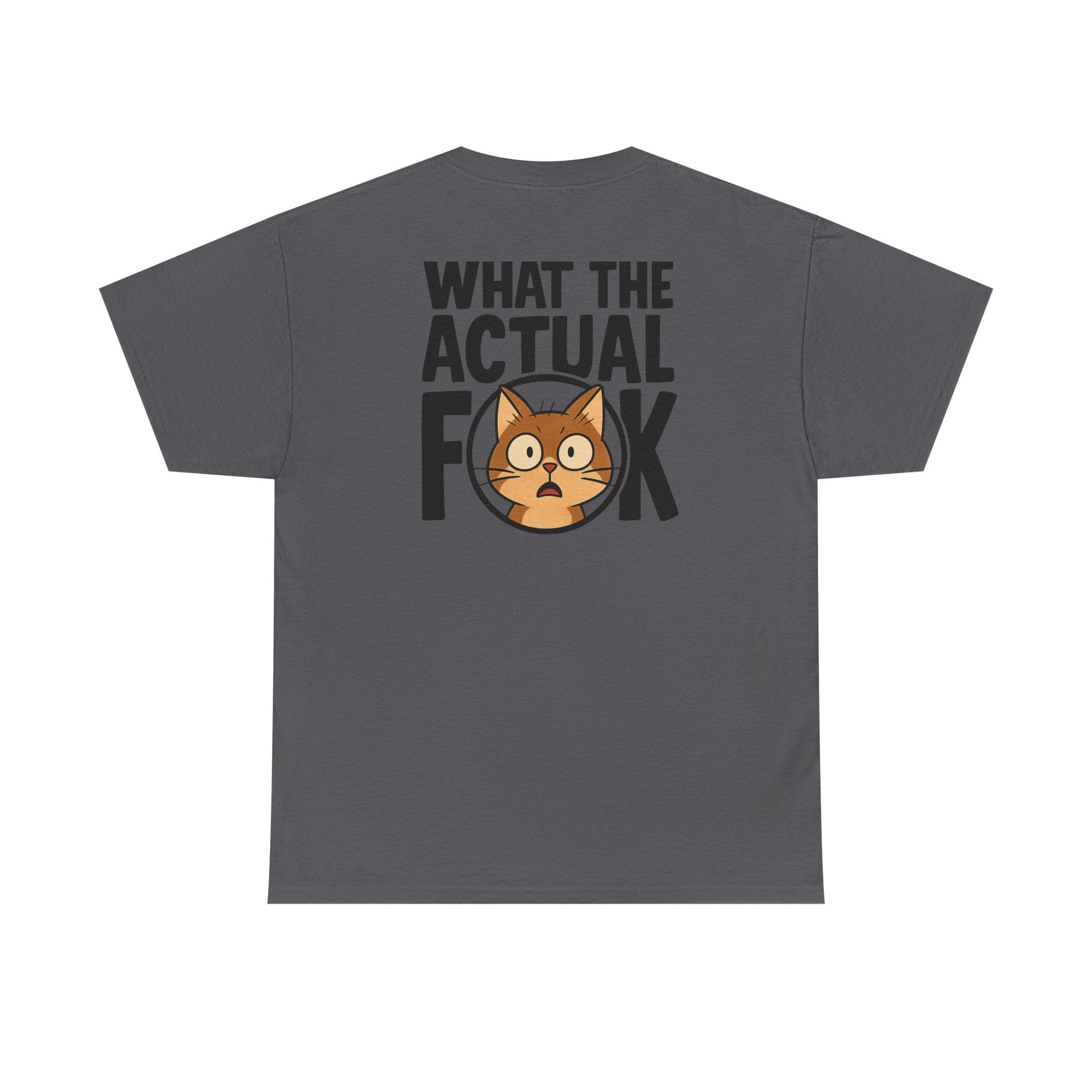 Funny Cat T-Shirt - 'What the Actual F**K' Printify