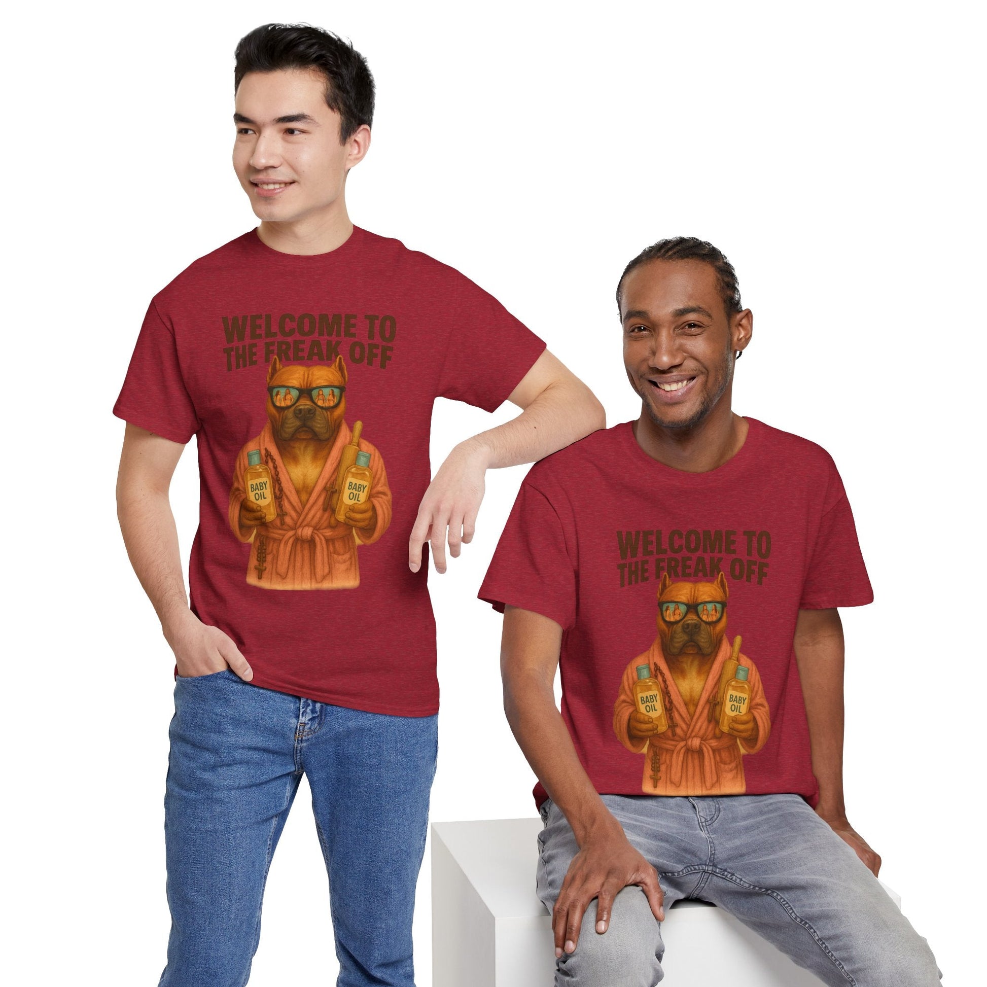 Funny Pitbull Dog T-Shirt - 'Welcome to the Freak Off'- HARDCORE VERSION! Printify