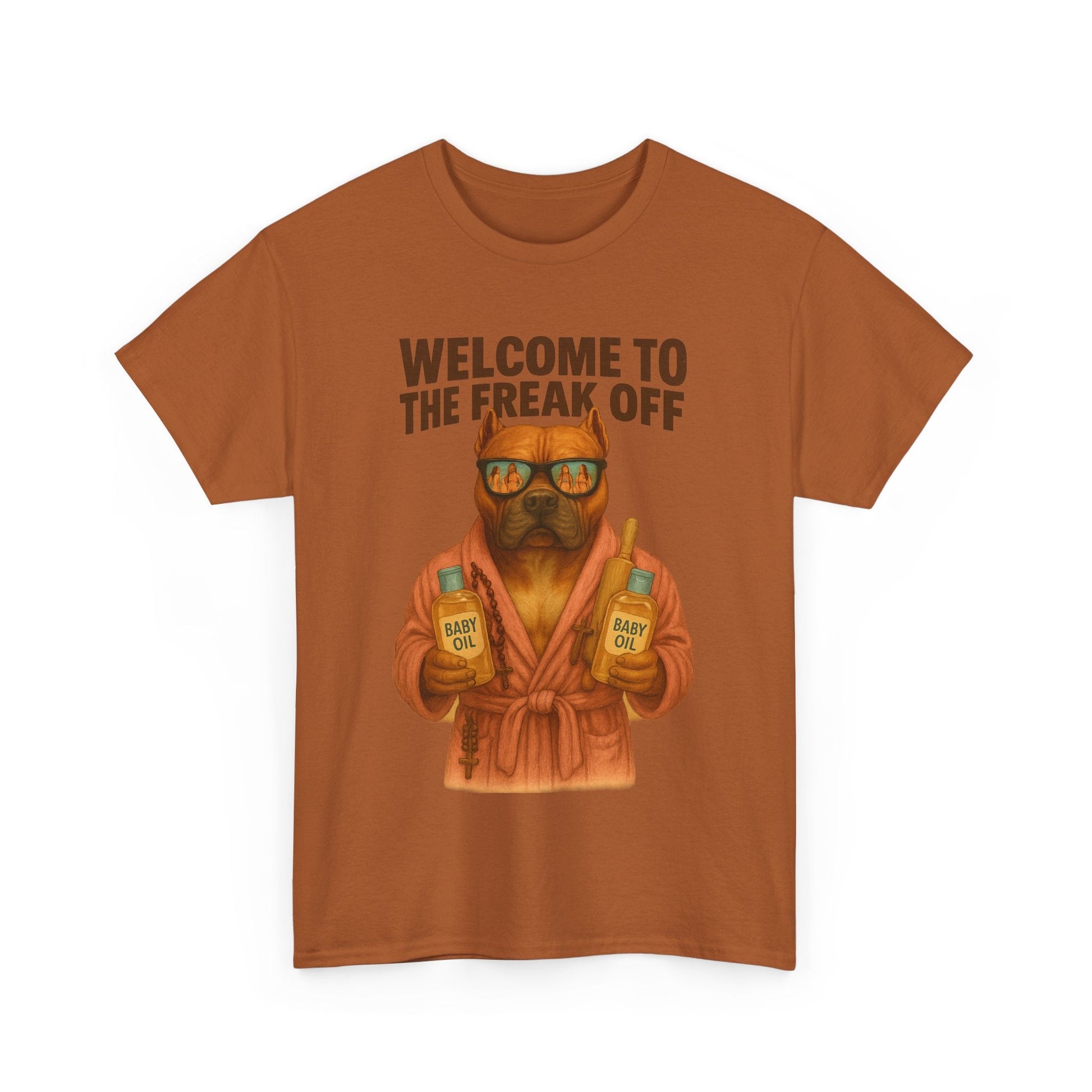 Funny Pitbull Dog T-Shirt - 'Welcome to the Freak Off'- HARDCORE VERSION! Printify