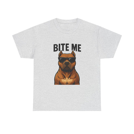 Funny Dog T-Shirt - 'Bite Me' Printify