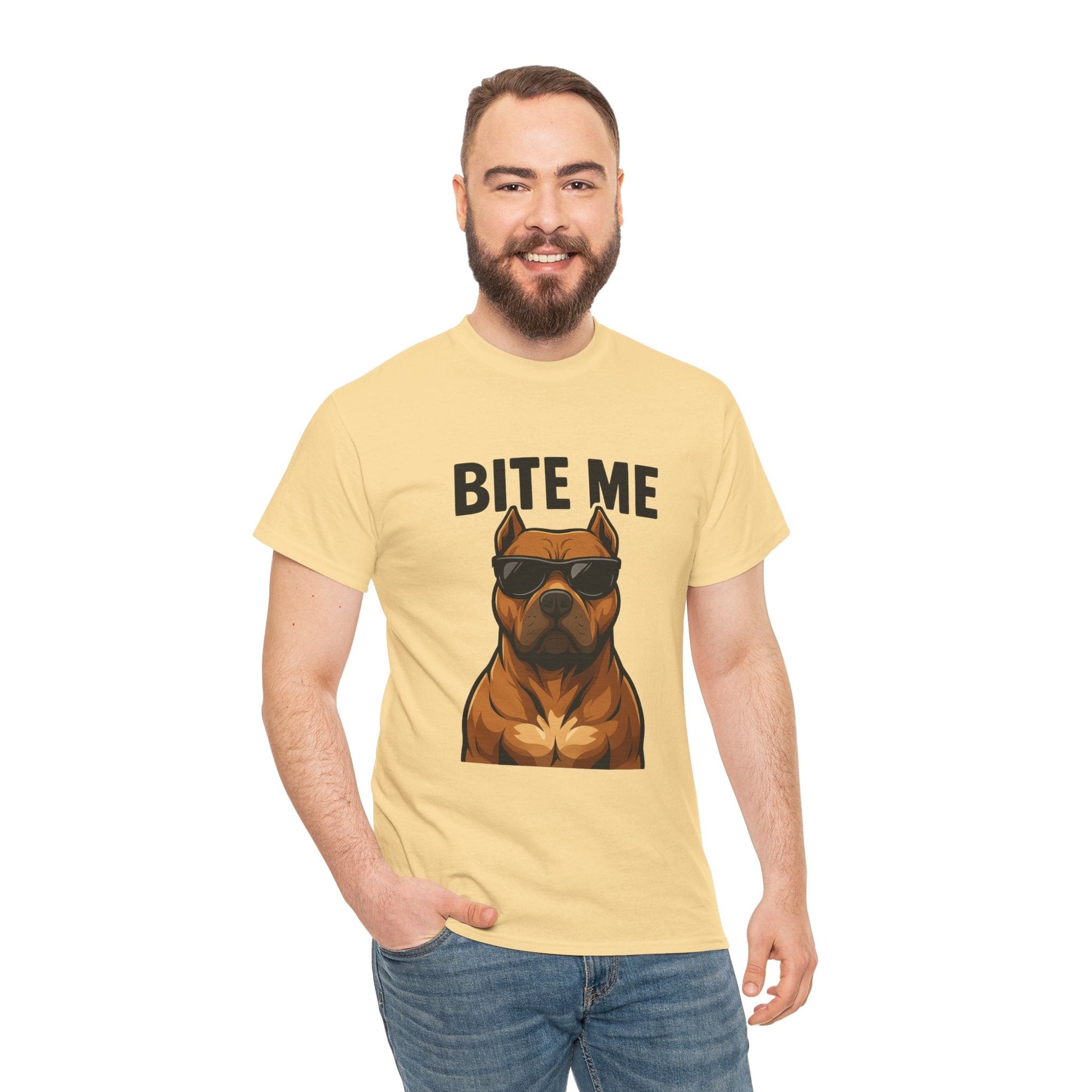 Funny Dog T-Shirt - 'Bite Me' Printify