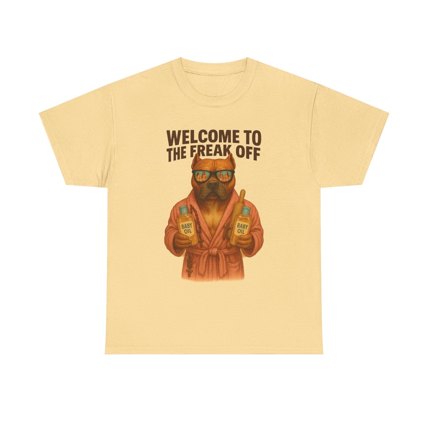 Funny Pitbull Dog T-Shirt - 'Welcome to the Freak Off'- HARDCORE VERSION! Printify