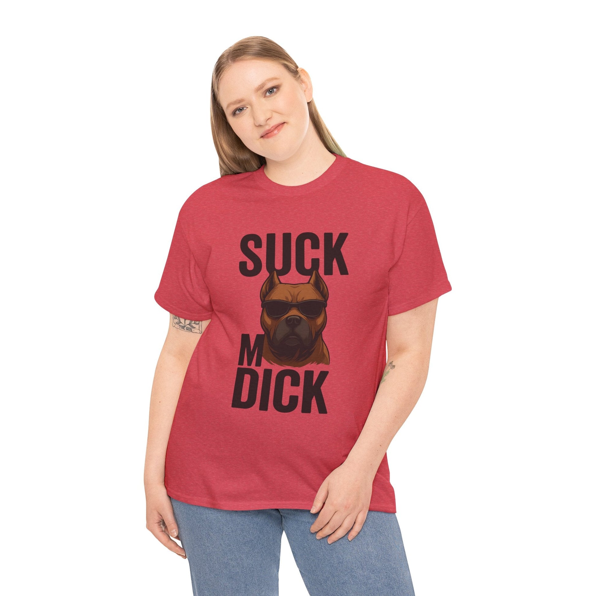 Funny Dog T-Shirt - 'Suck my D*CK' Printify