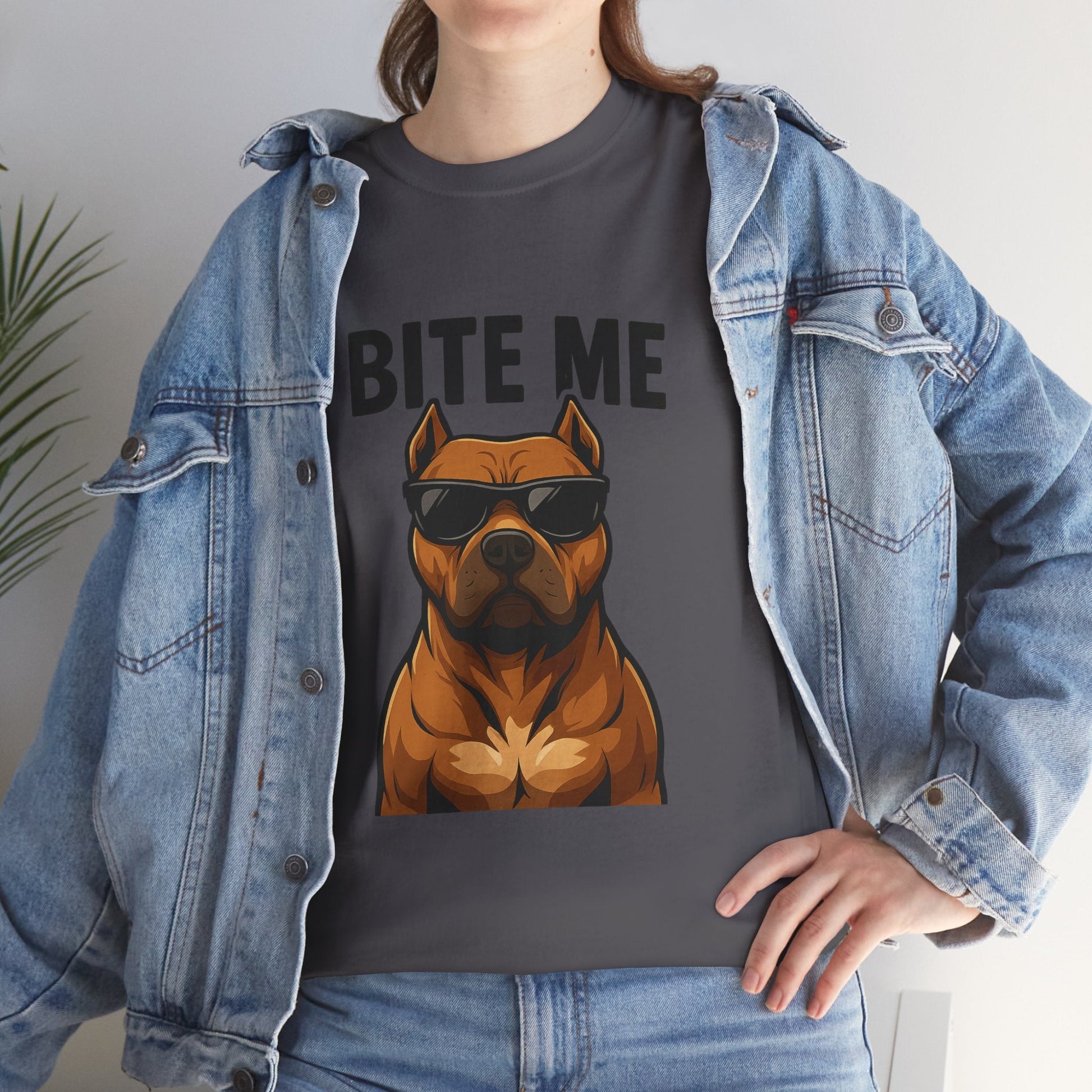 Funny Dog T-Shirt - 'Bite Me' Printify