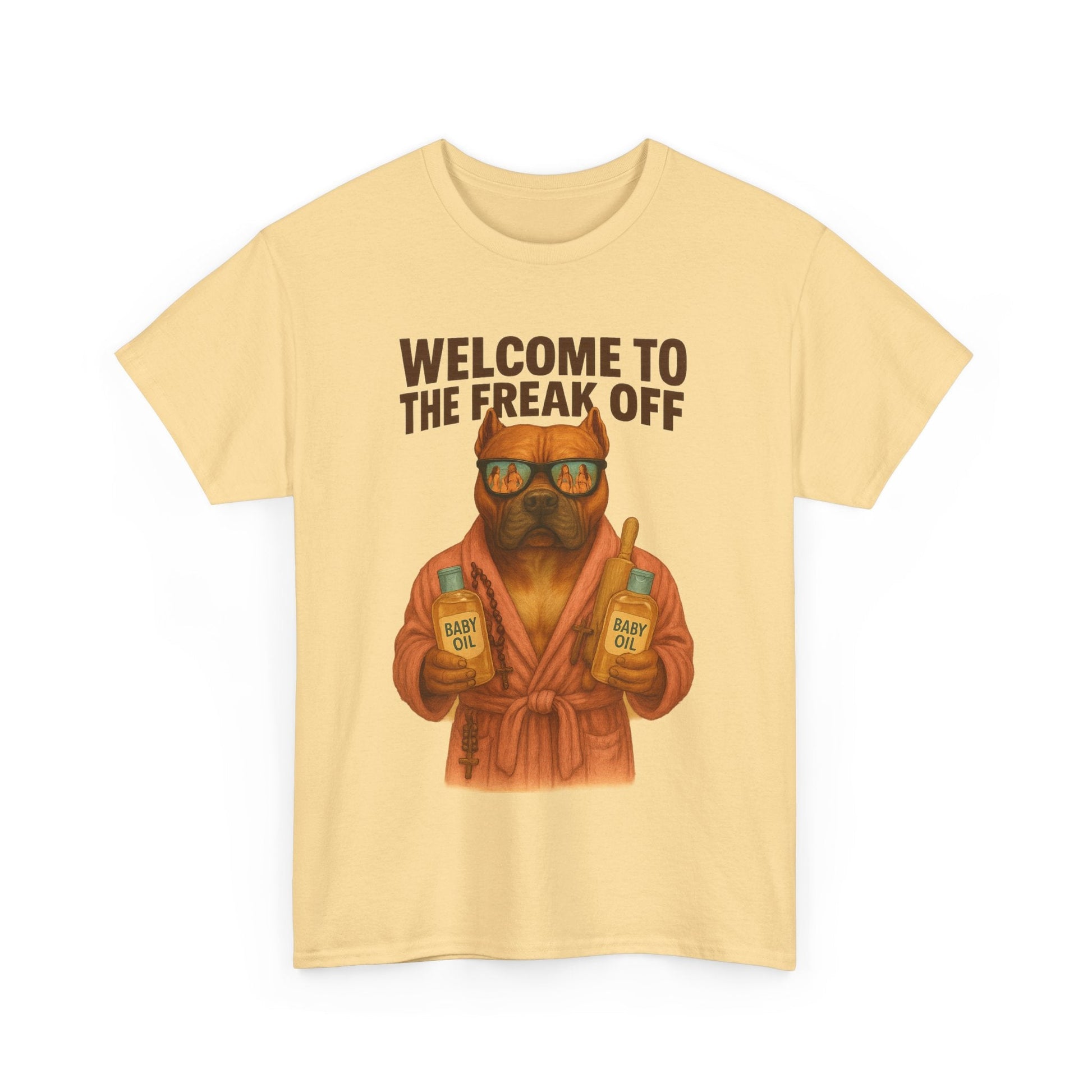 Funny Pitbull Dog T-Shirt - 'Welcome to the Freak Off'- HARDCORE VERSION! Printify