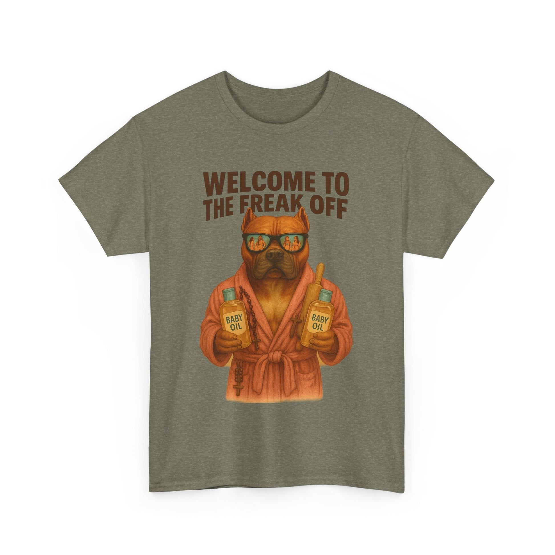 Funny Pitbull Dog T-Shirt - 'Welcome to the Freak Off'- HARDCORE VERSION! Printify
