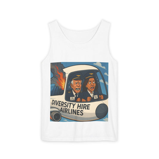Diversity Hire Airlines Tank Top | Funny Graphic Tee, Summer Wear, Unisex Apparel, Gift Idea, Casual Top Printify