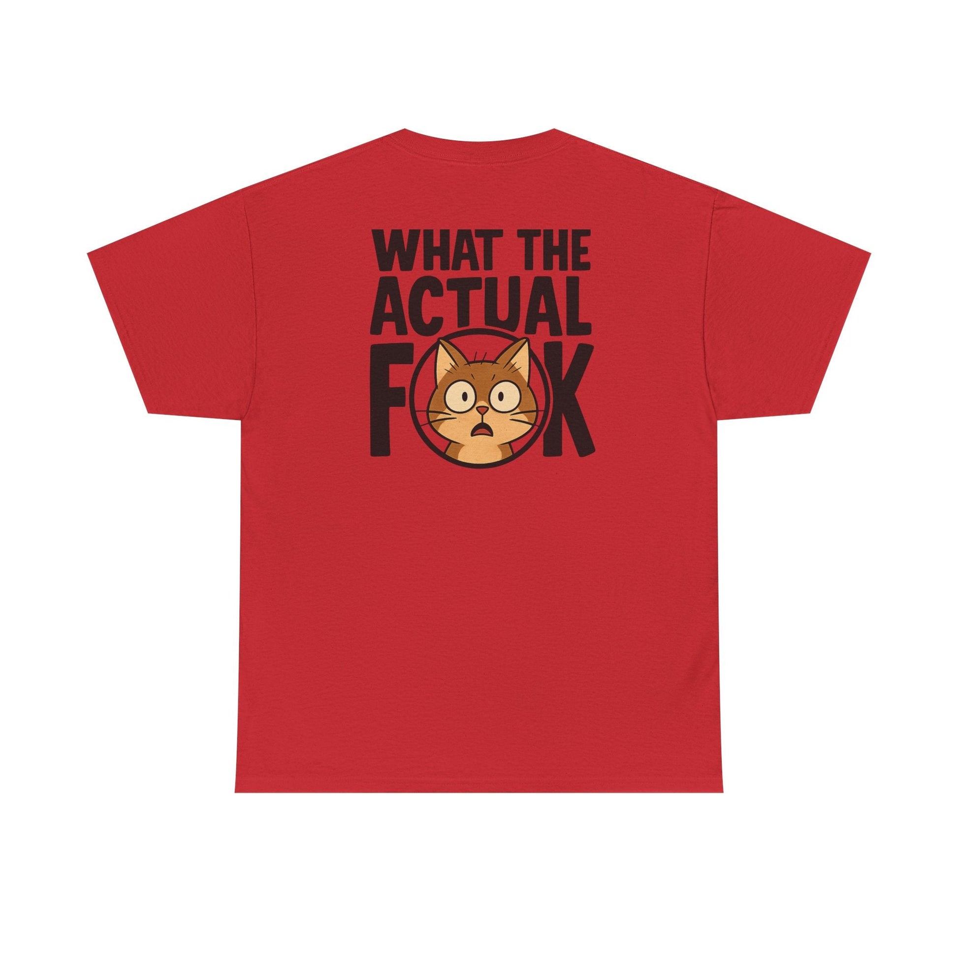 Funny Cat T-Shirt - 'What the Actual F**K' Printify