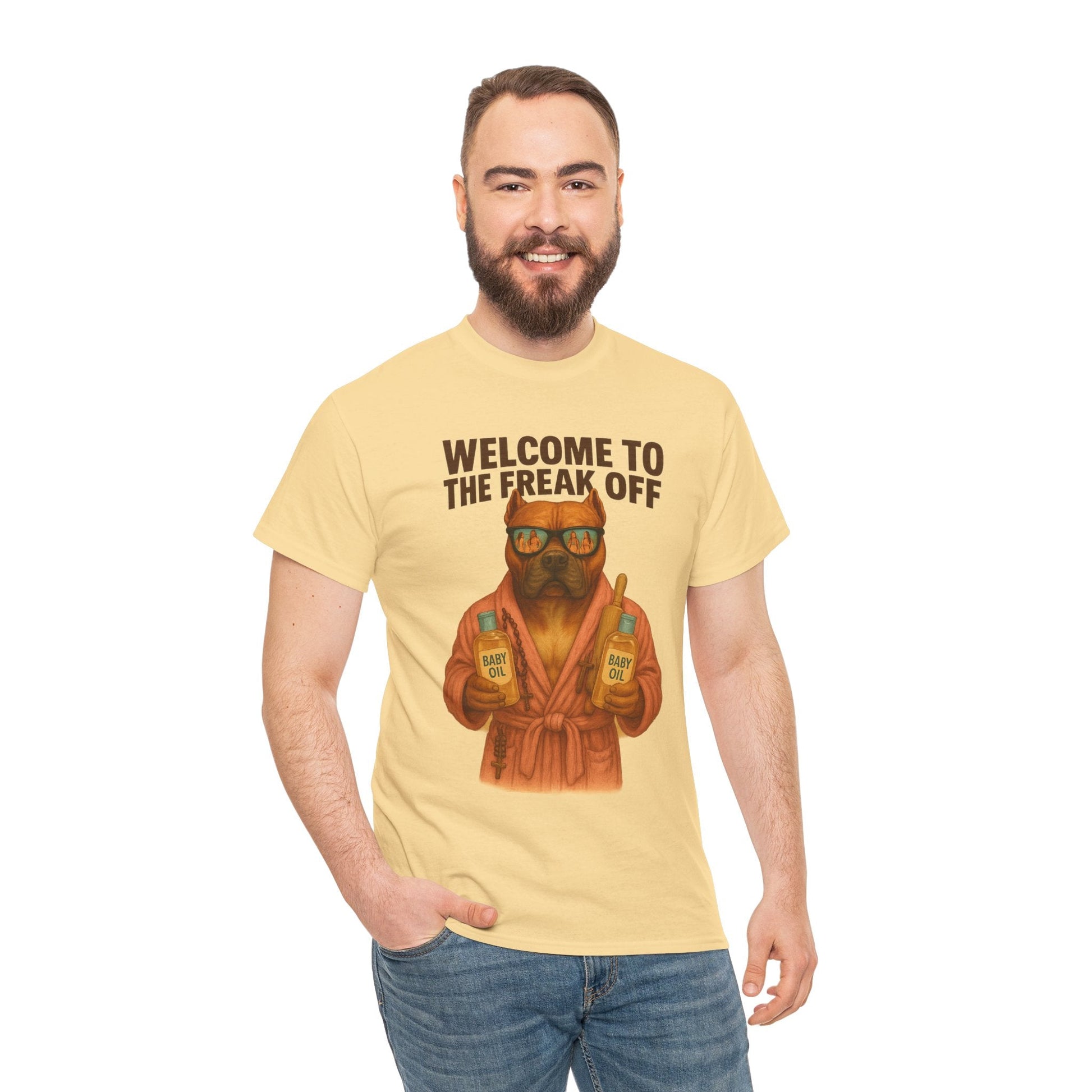 Funny Pitbull Dog T-Shirt - 'Welcome to the Freak Off'- HARDCORE VERSION! Printify