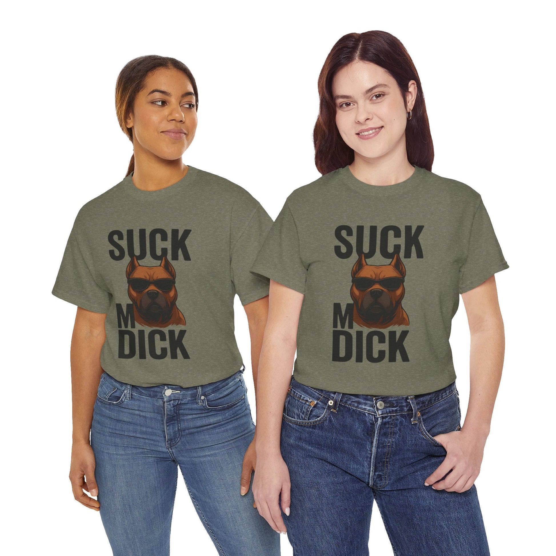 Funny Dog T-Shirt - 'Suck my D*CK' Printify