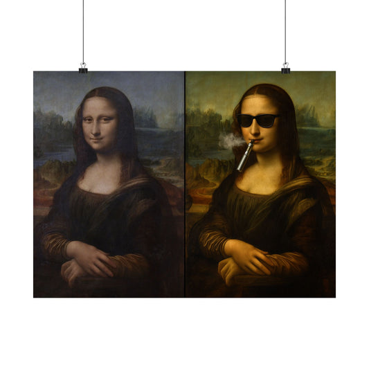 'The Degredation of Society' Print 1 - The Mona Lisa by Leonardo da Vinci Printify