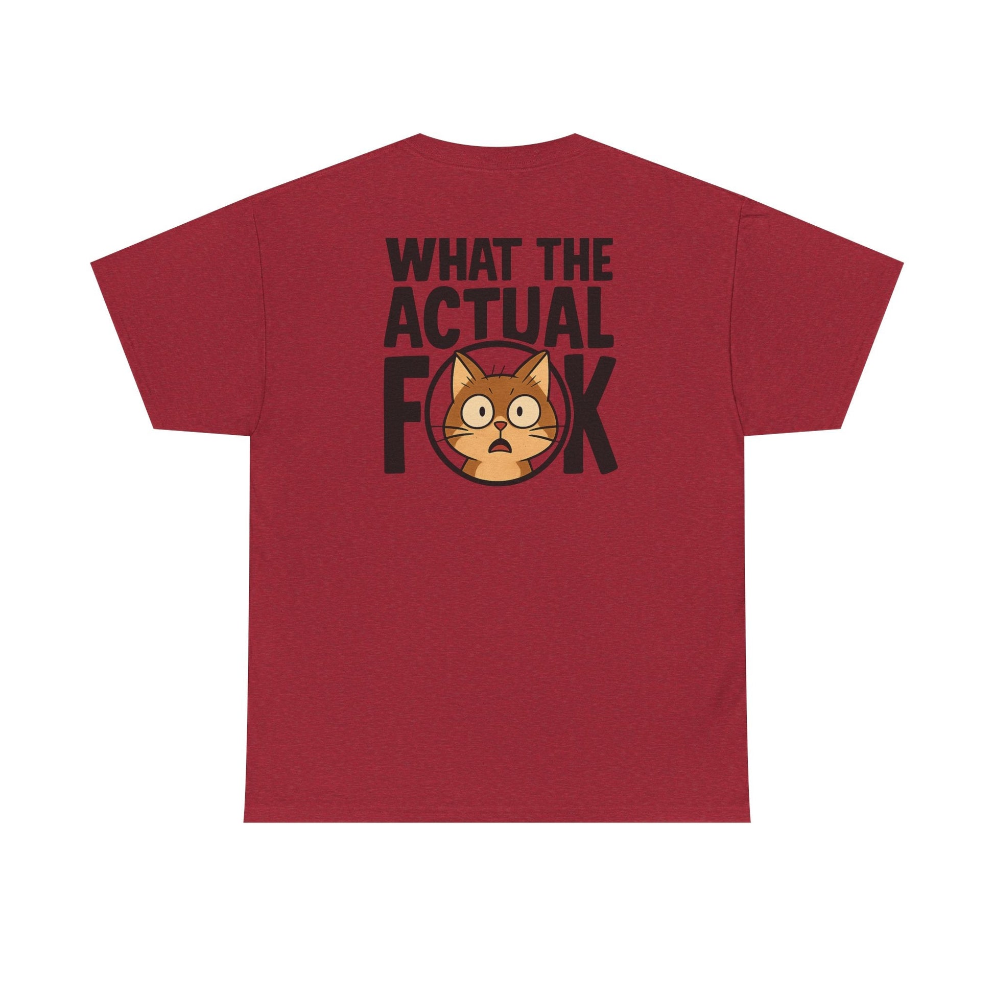 Funny Cat T-Shirt - 'What the Actual F**K' Printify