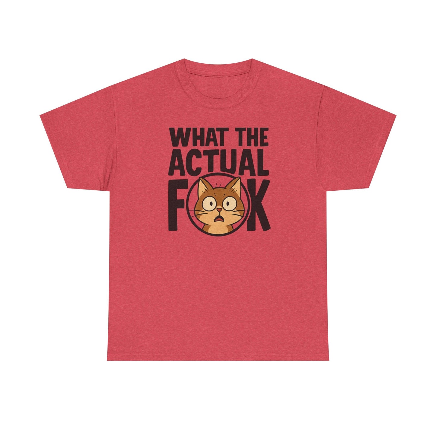 Funny Cat T-Shirt - 'What the Actual F**K' Printify