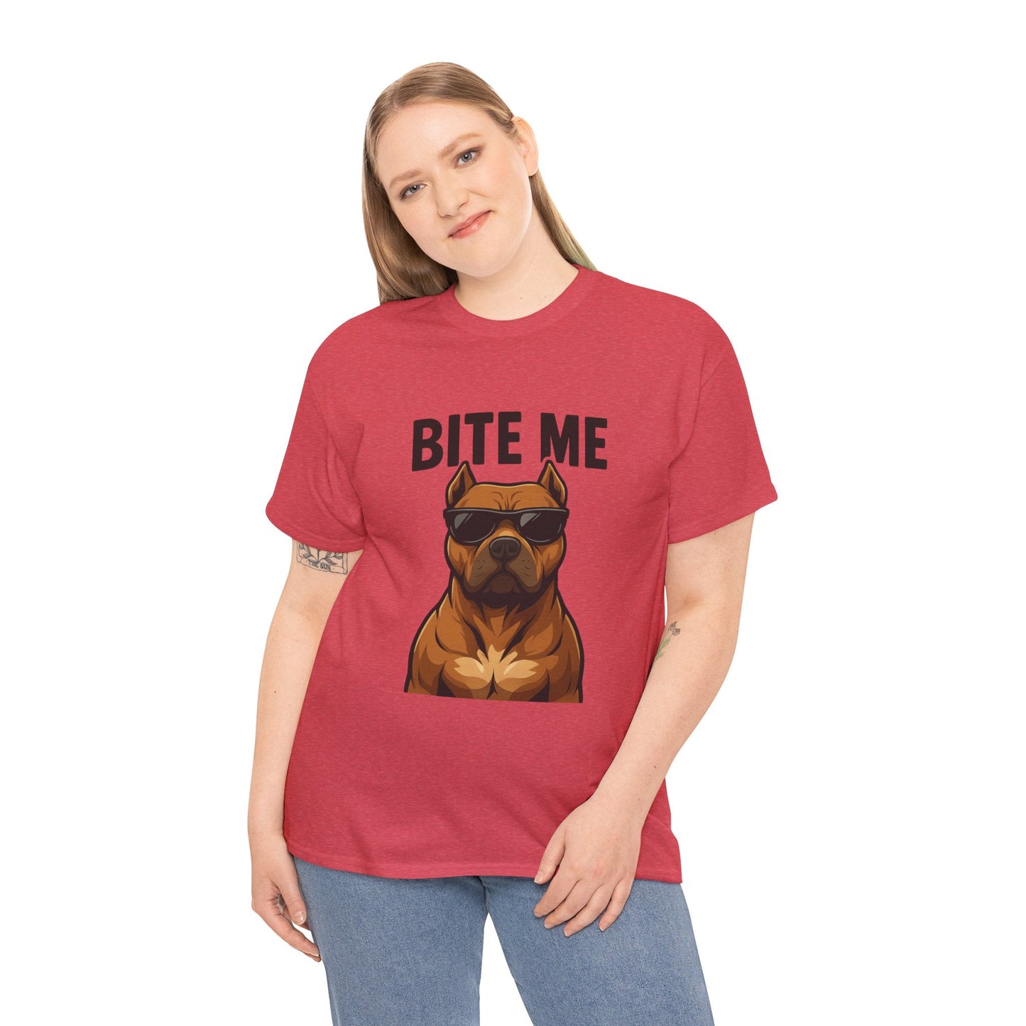 Funny Dog T-Shirt - 'Bite Me' Printify