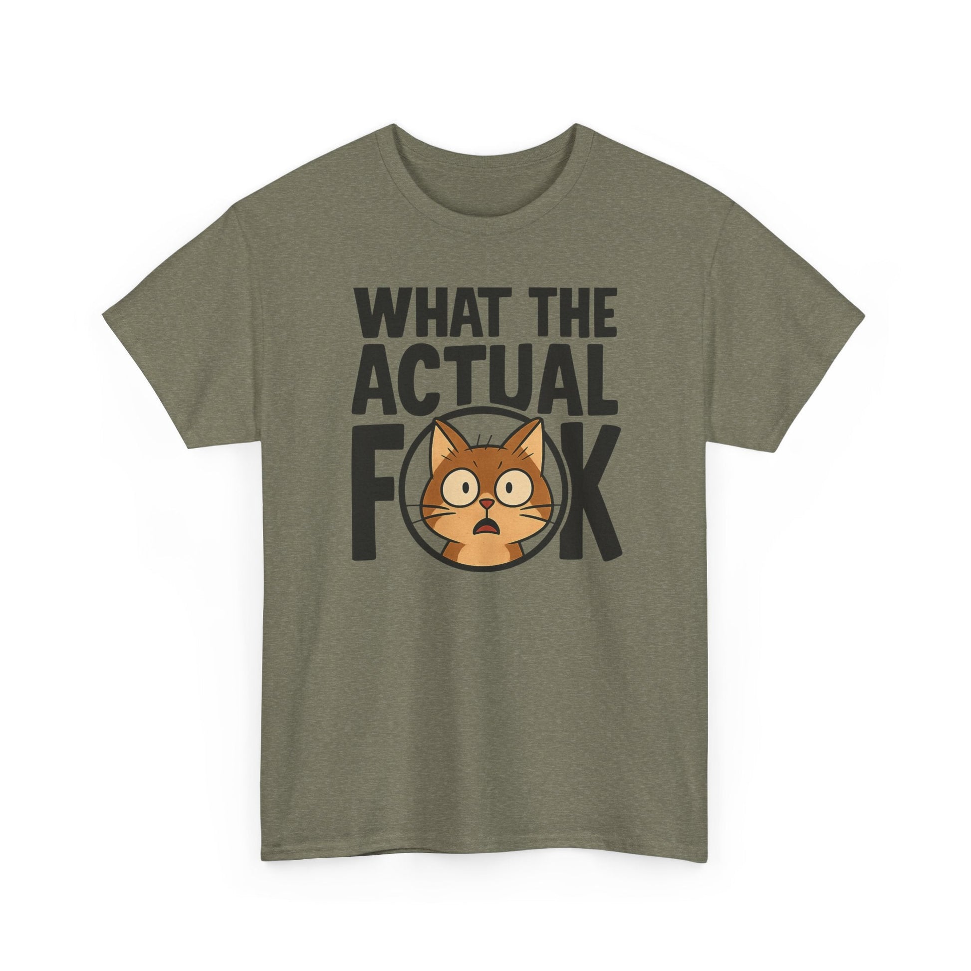Funny Cat T-Shirt - 'What the Actual F**K' Printify