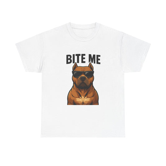 Funny Dog T-Shirt - 'Bite Me' Printify