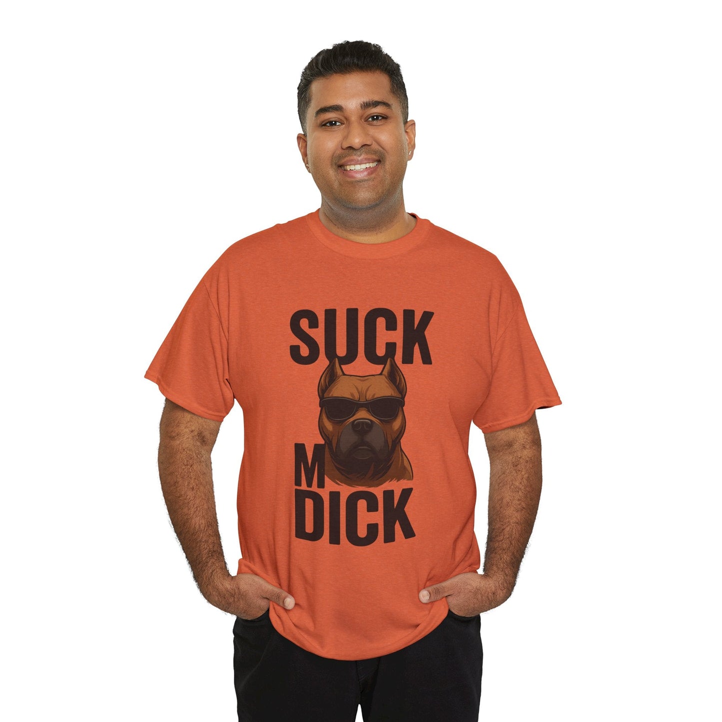 Funny Dog T-Shirt - 'Suck my D*CK' Printify