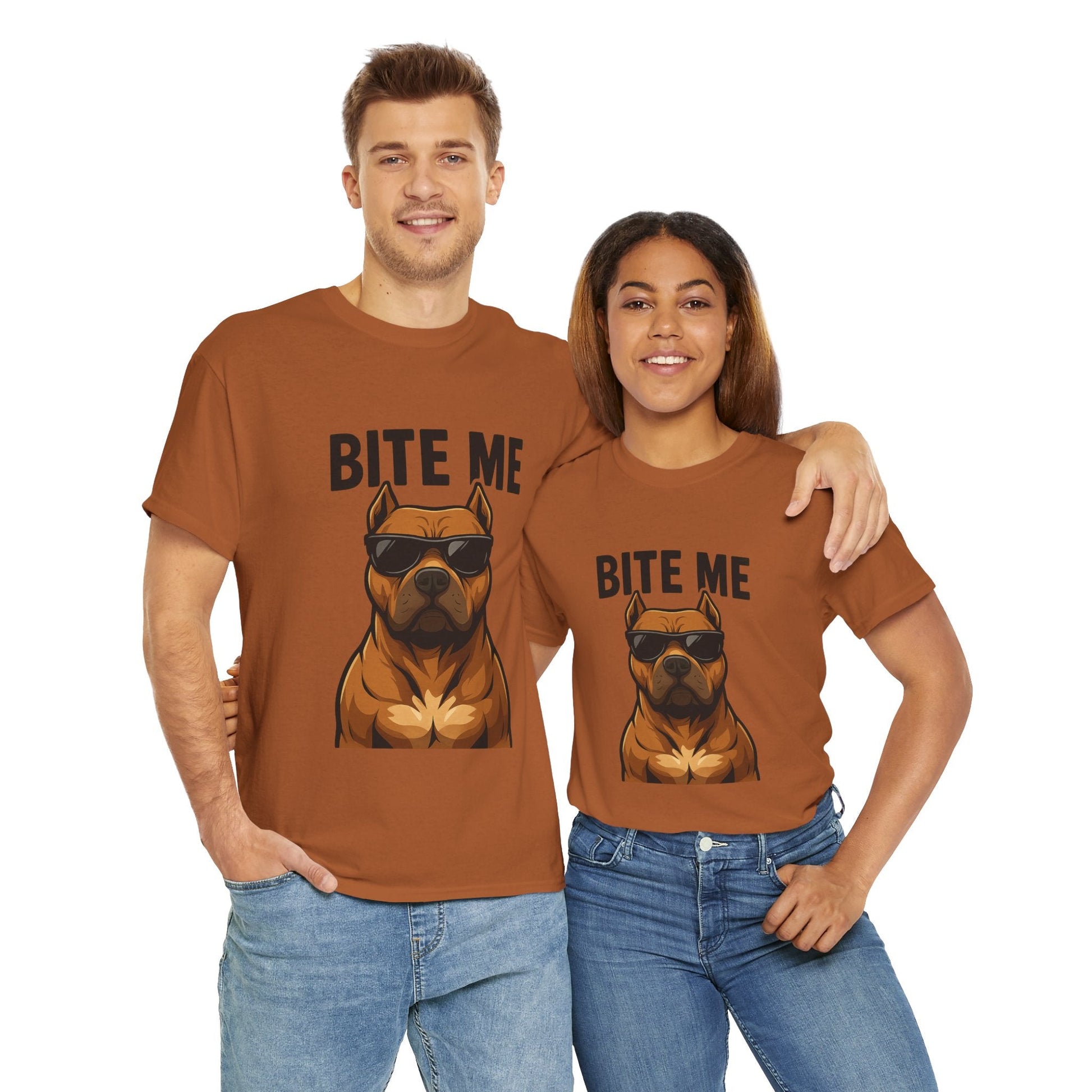 Funny Dog T-Shirt - 'Bite Me' Printify