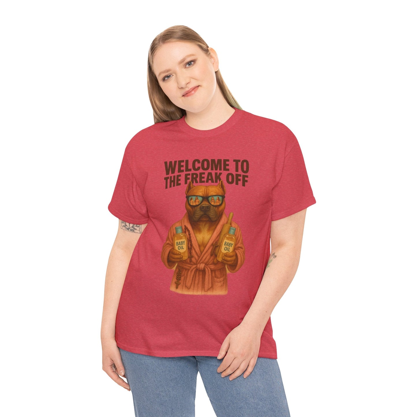 Funny Pitbull Dog T-Shirt - 'Welcome to the Freak Off'- HARDCORE VERSION! Printify