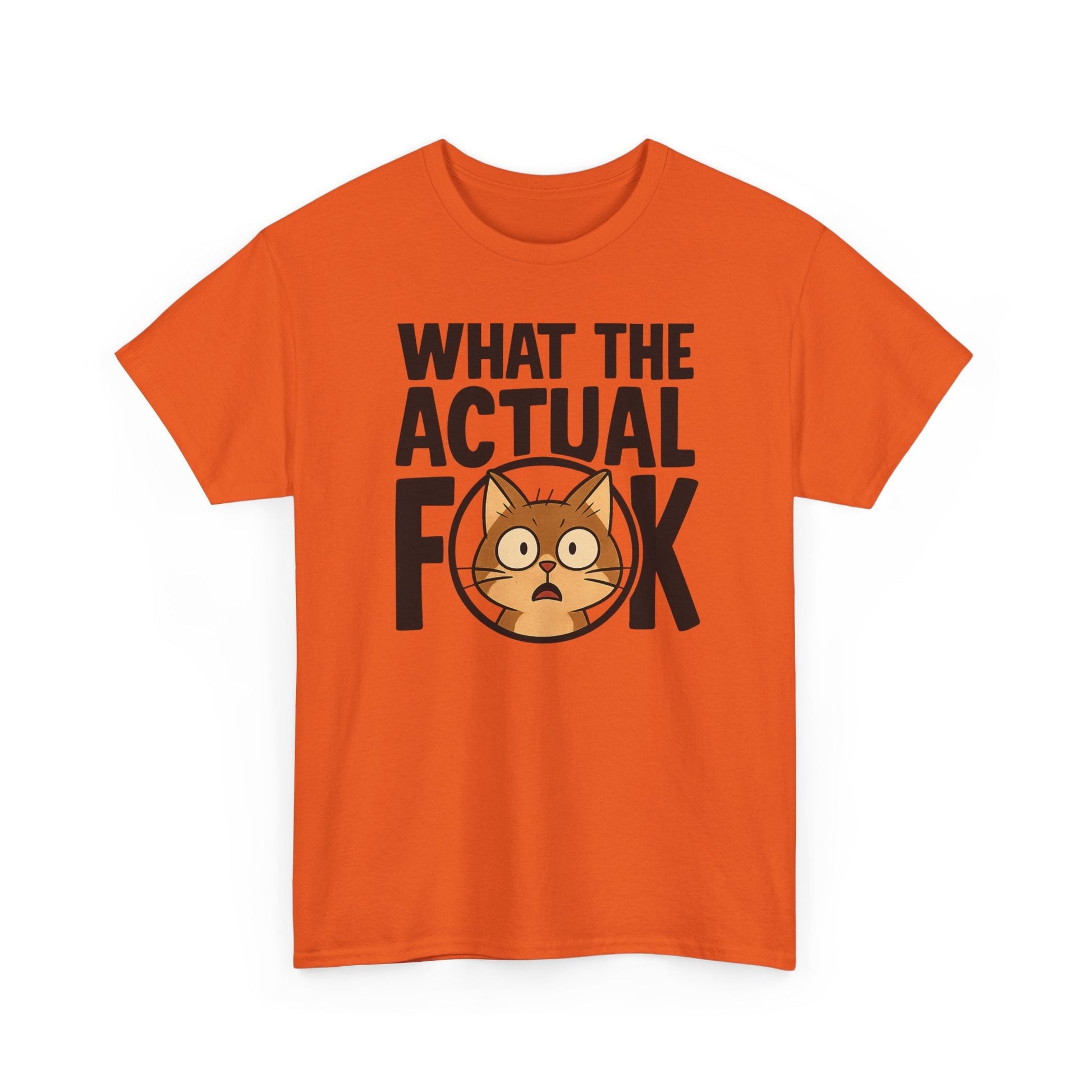Funny Cat T-Shirt - 'What the Actual F**K' Printify