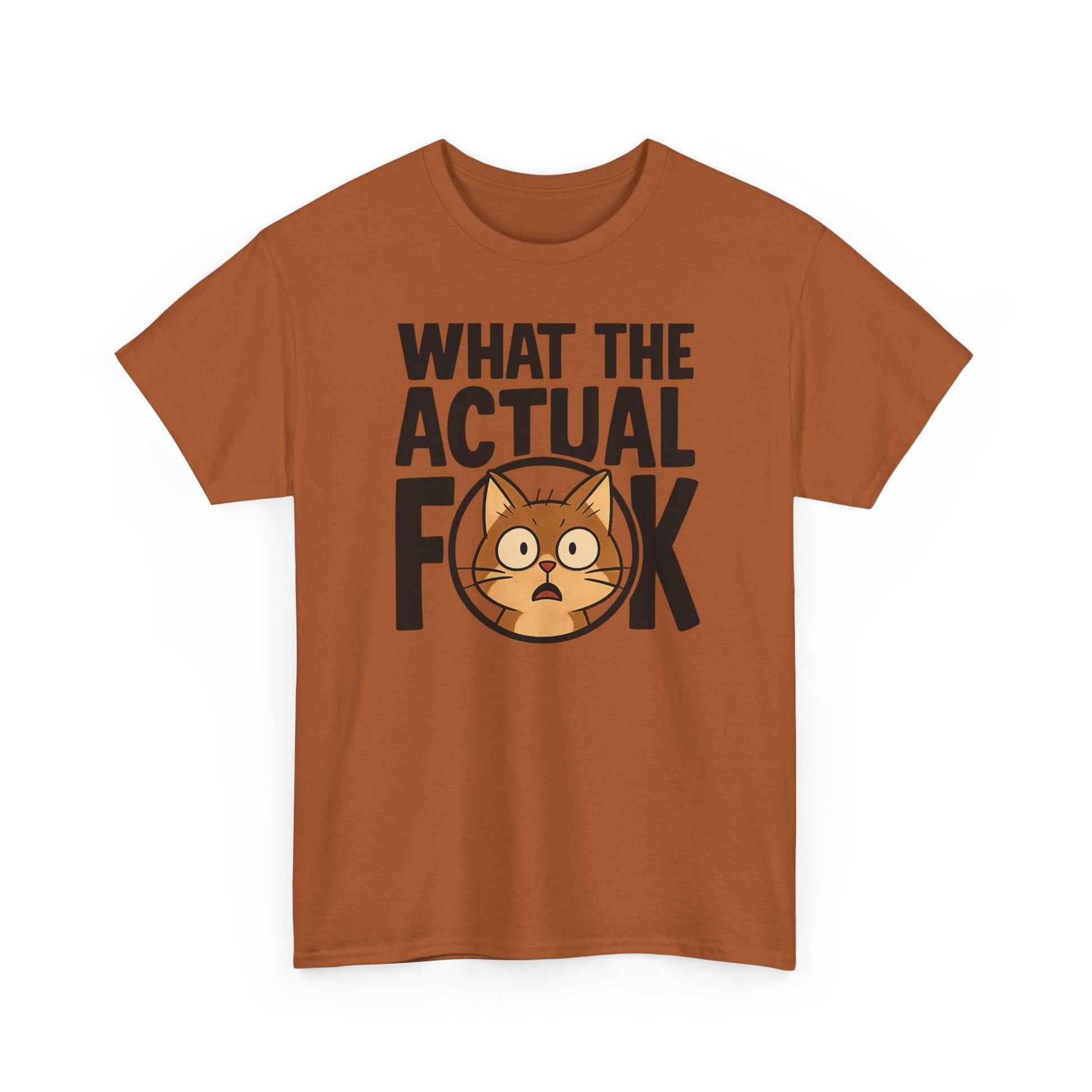 Funny Cat T-Shirt - 'What the Actual F**K' Printify