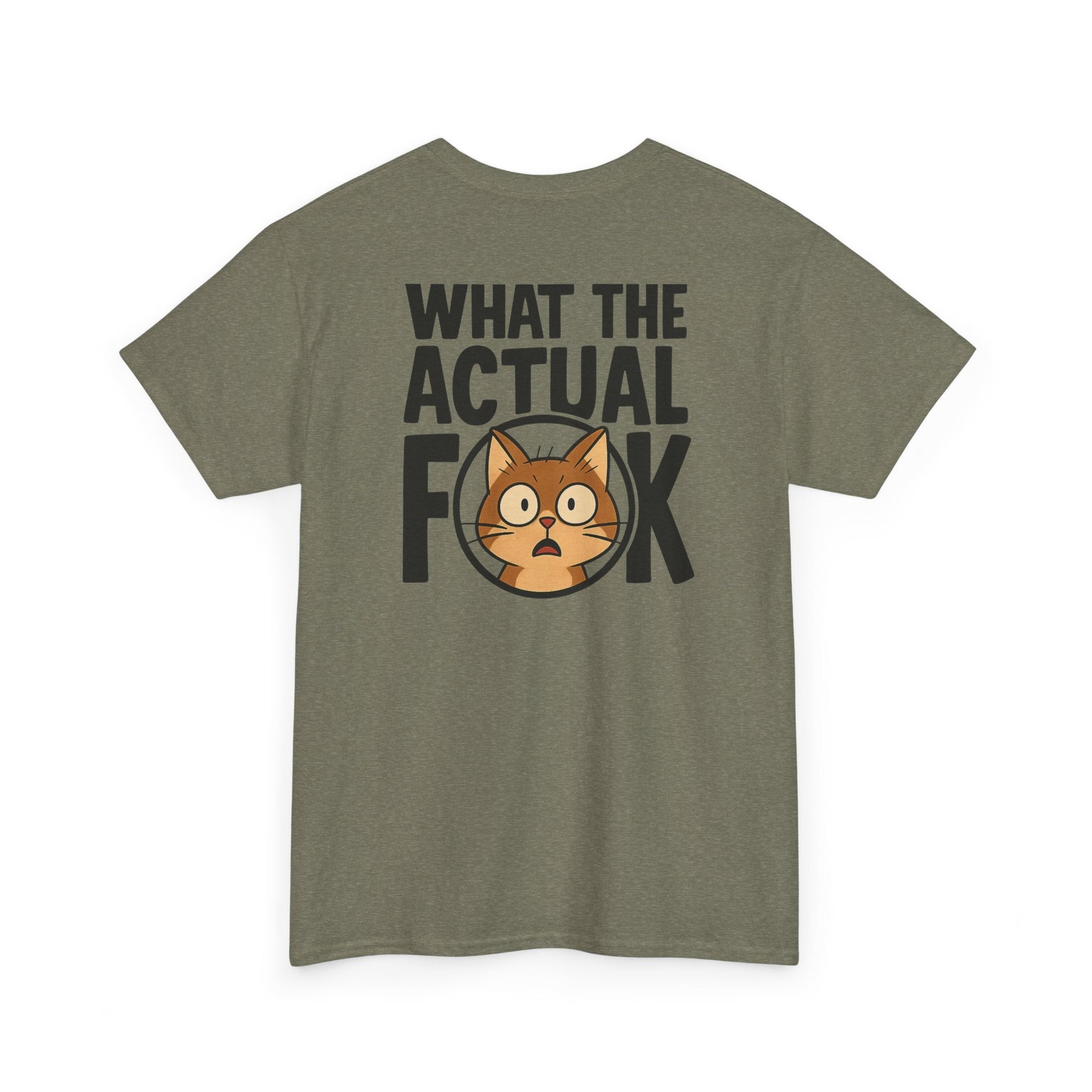 Funny Cat T-Shirt - 'What the Actual F**K' Printify
