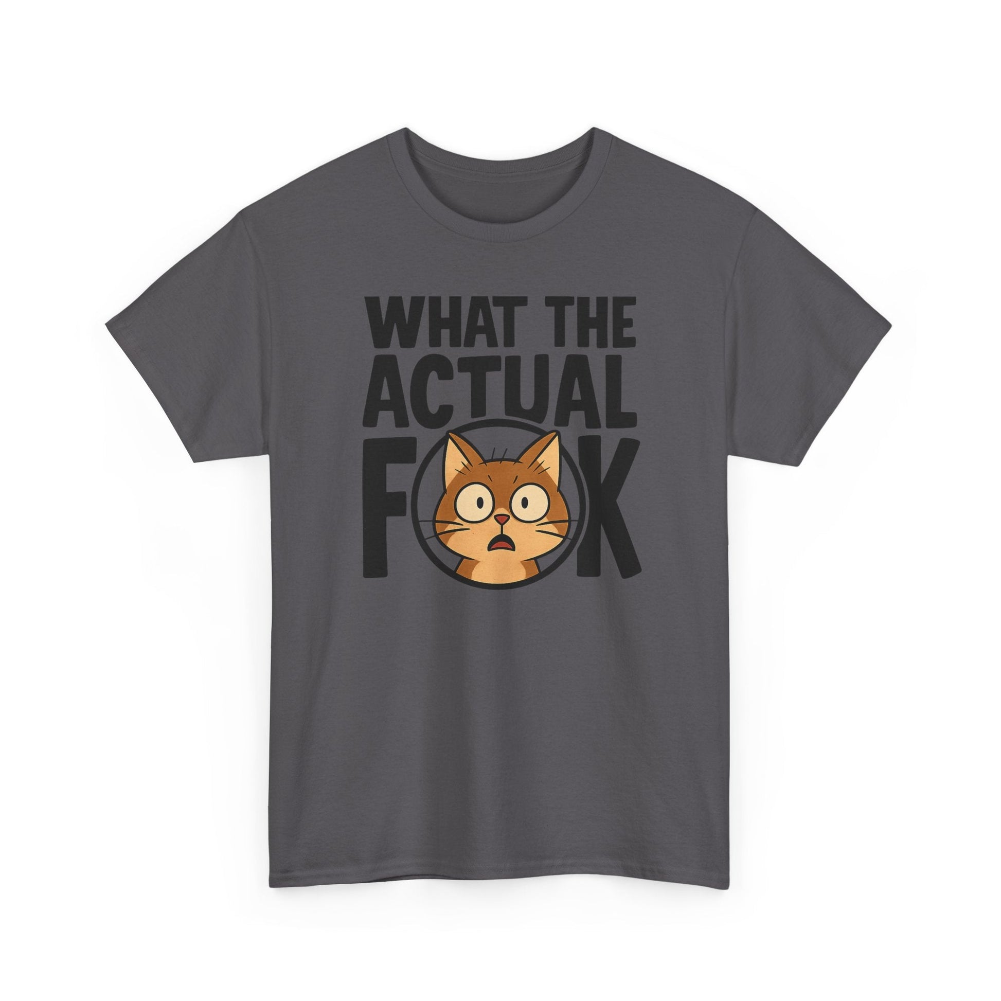 Funny Cat T-Shirt - 'What the Actual F**K' Printify