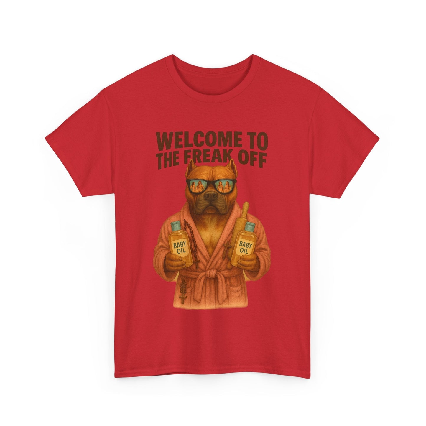 Funny Pitbull Dog T-Shirt - 'Welcome to the Freak Off'- HARDCORE VERSION! Printify