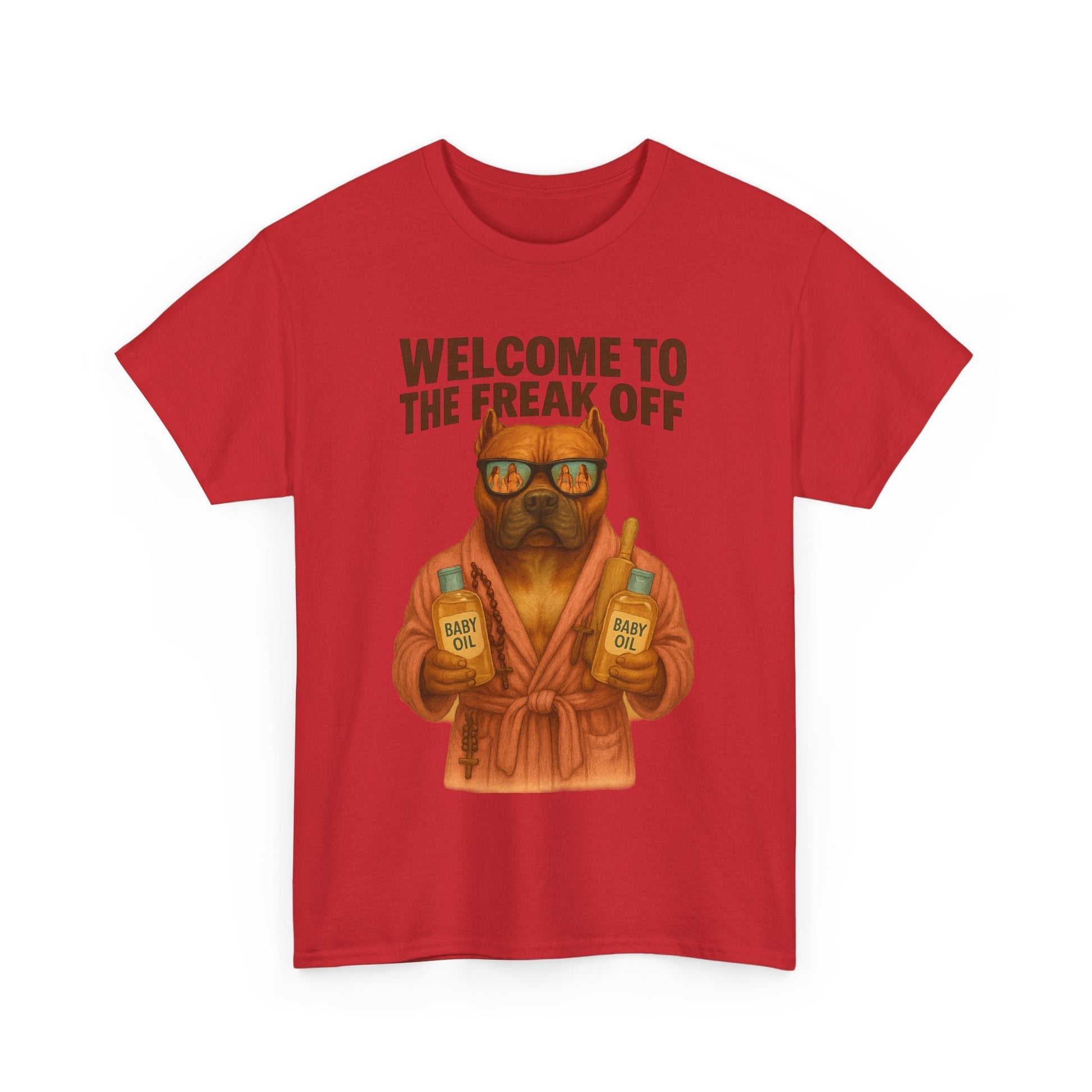Funny Pitbull Dog T-Shirt - 'Welcome to the Freak Off'- HARDCORE VERSION! Printify