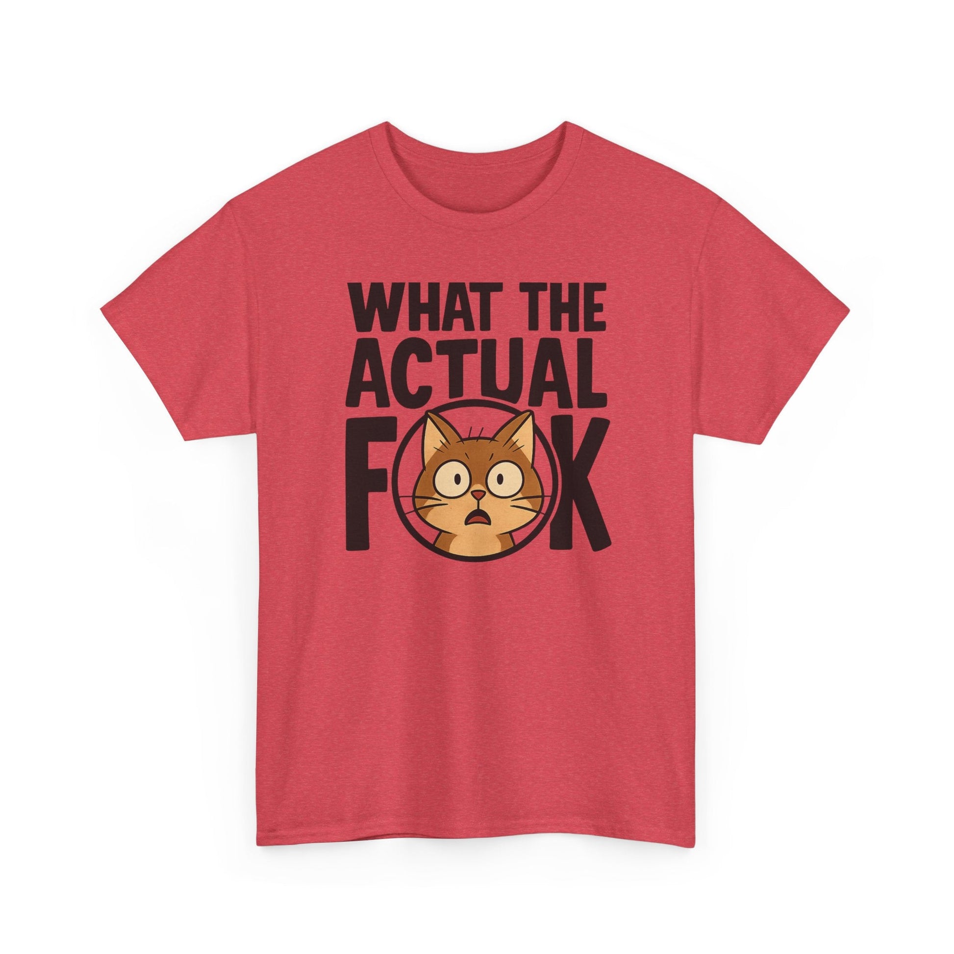 Funny Cat T-Shirt - 'What the Actual F**K' Printify