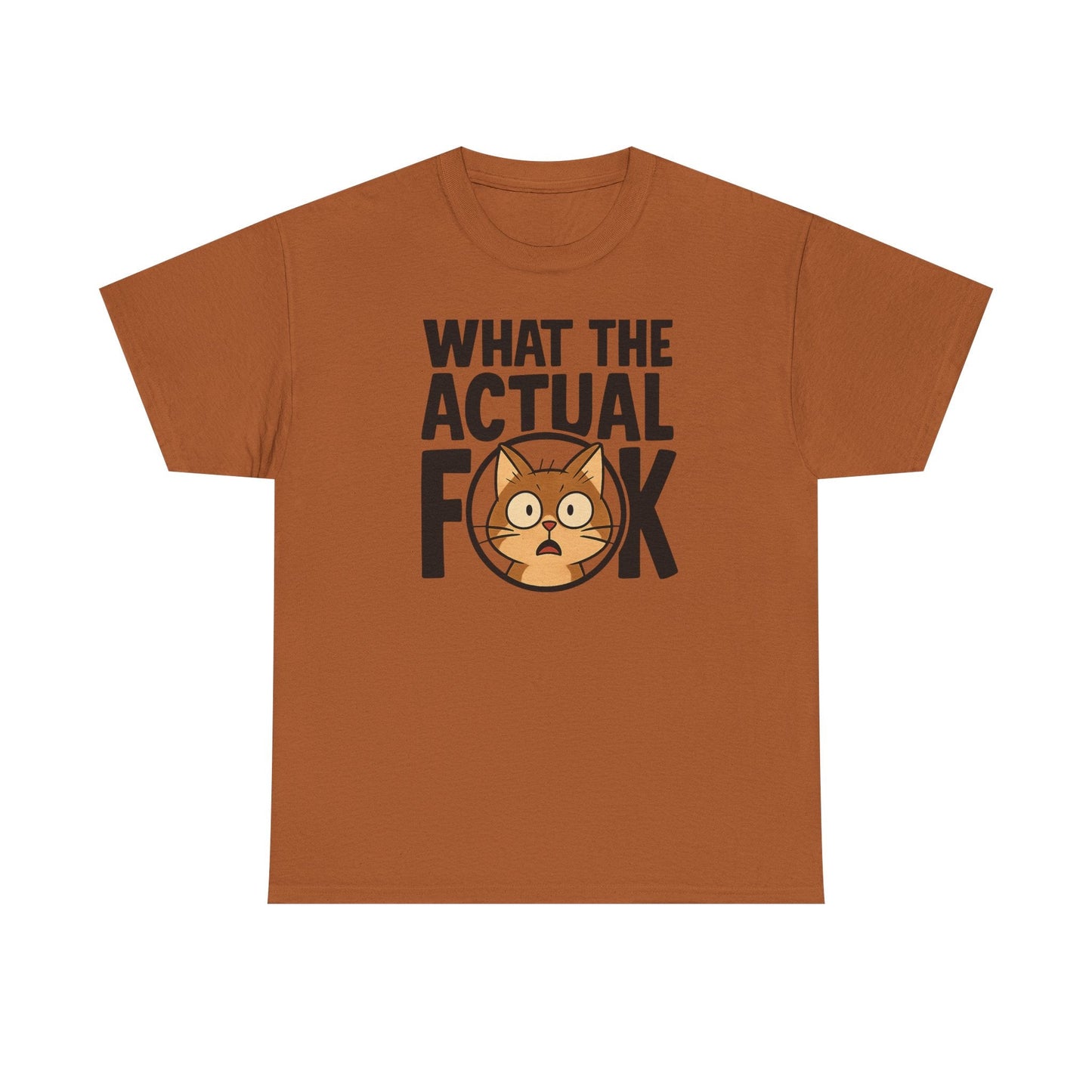 Funny Cat T-Shirt - 'What the Actual F**K' Printify