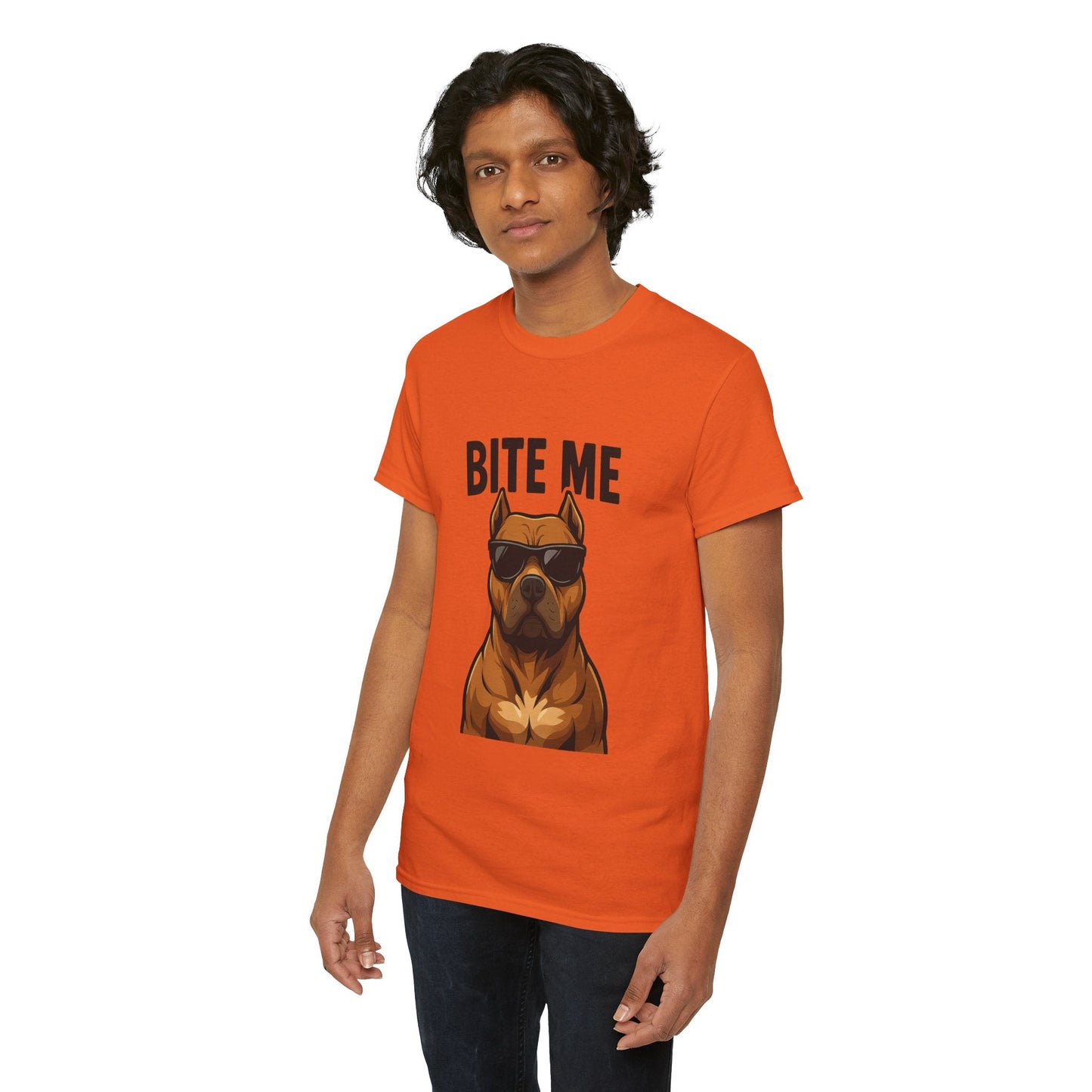 Funny Dog T-Shirt - 'Bite Me' Printify
