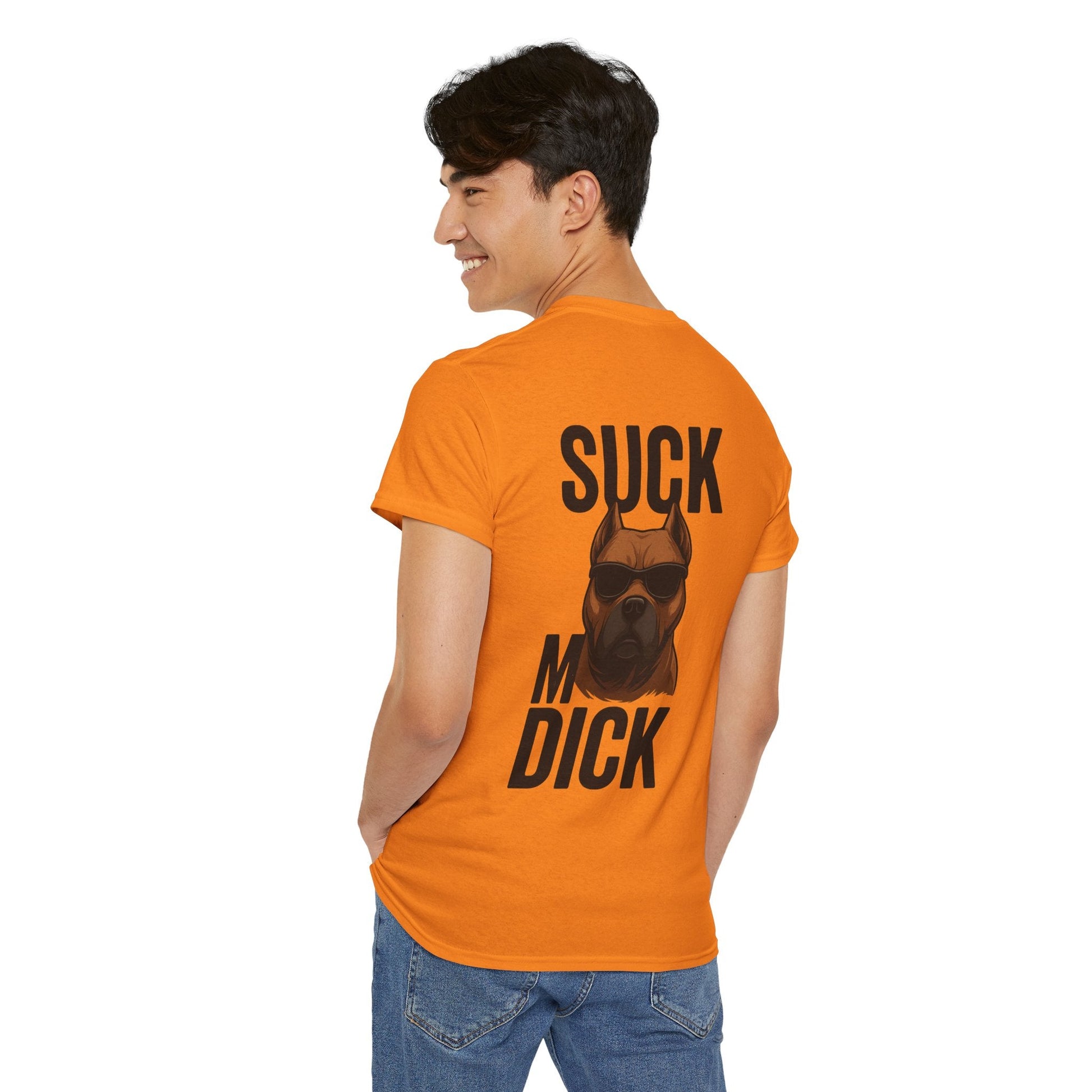 Funny Dog T-Shirt - 'Suck my D*CK' Printify