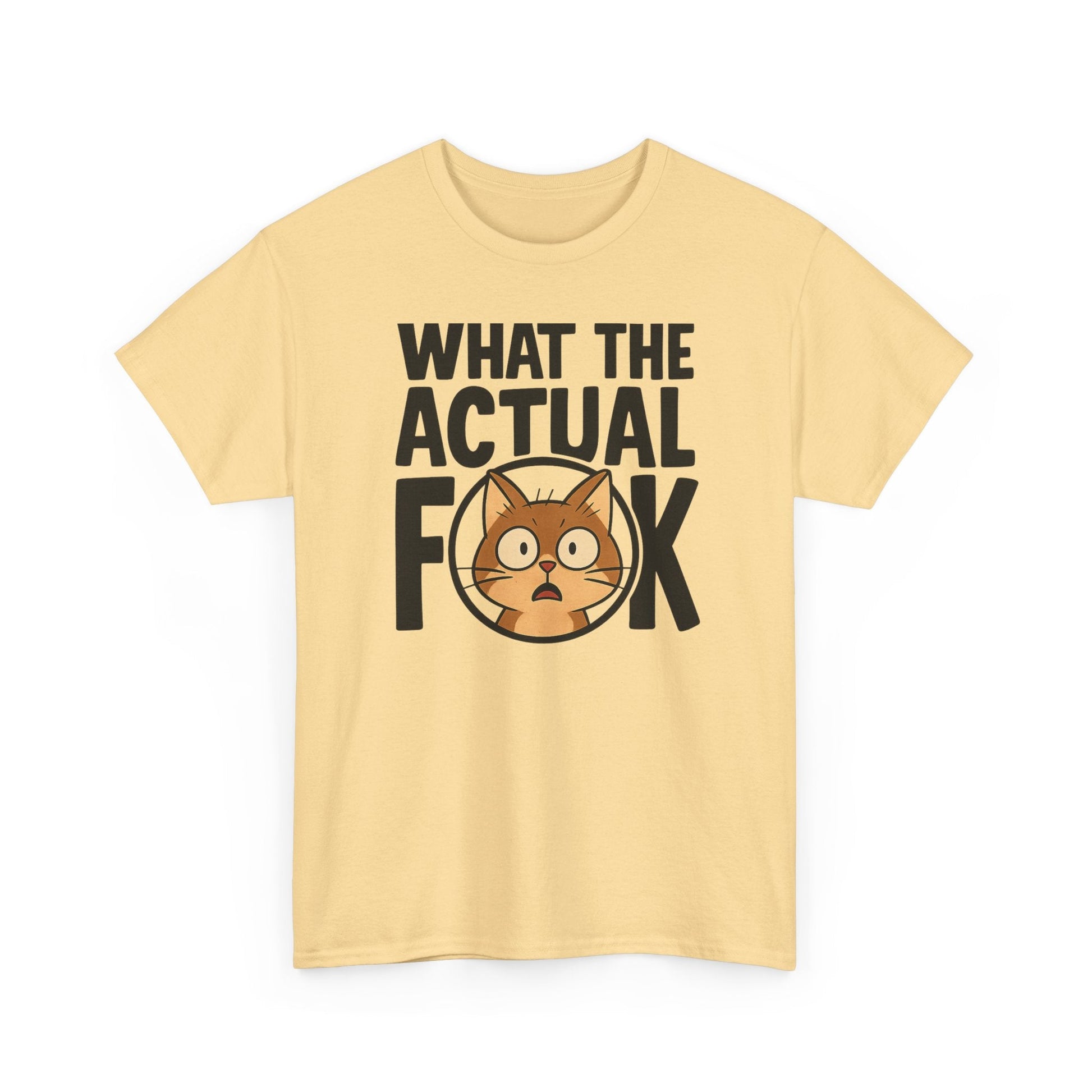 Funny Cat T-Shirt - 'What the Actual F**K' Printify