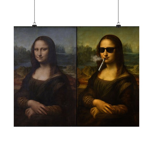 'The Degredation of Society' Print 1 - The Mona Lisa by Leonardo da Vinci Printify