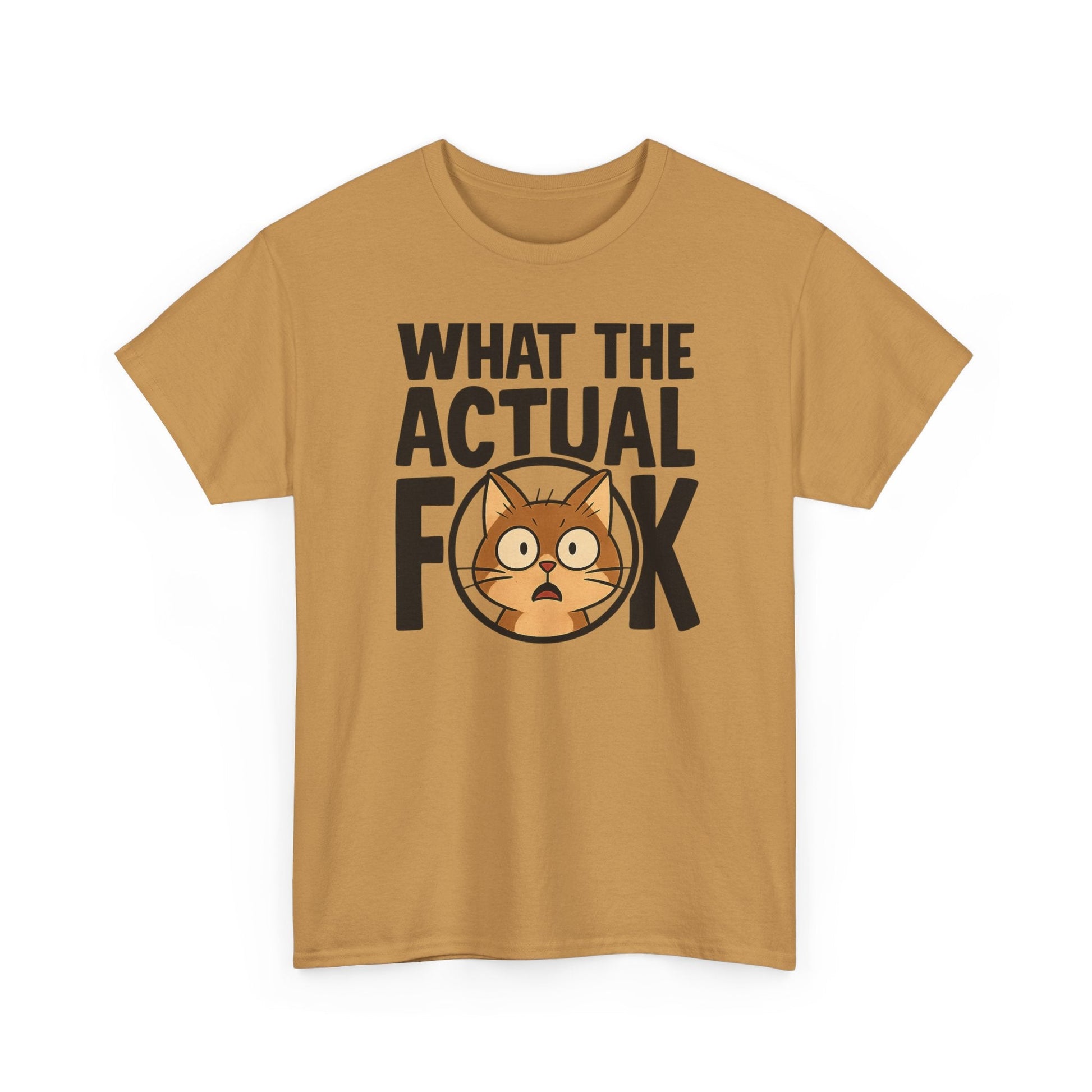Funny Cat T-Shirt - 'What the Actual F**K' Printify