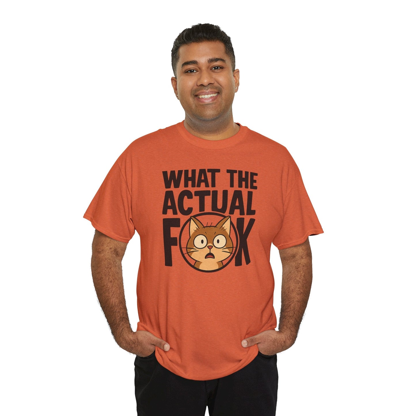 Funny Cat T-Shirt - 'What the Actual F**K' Printify