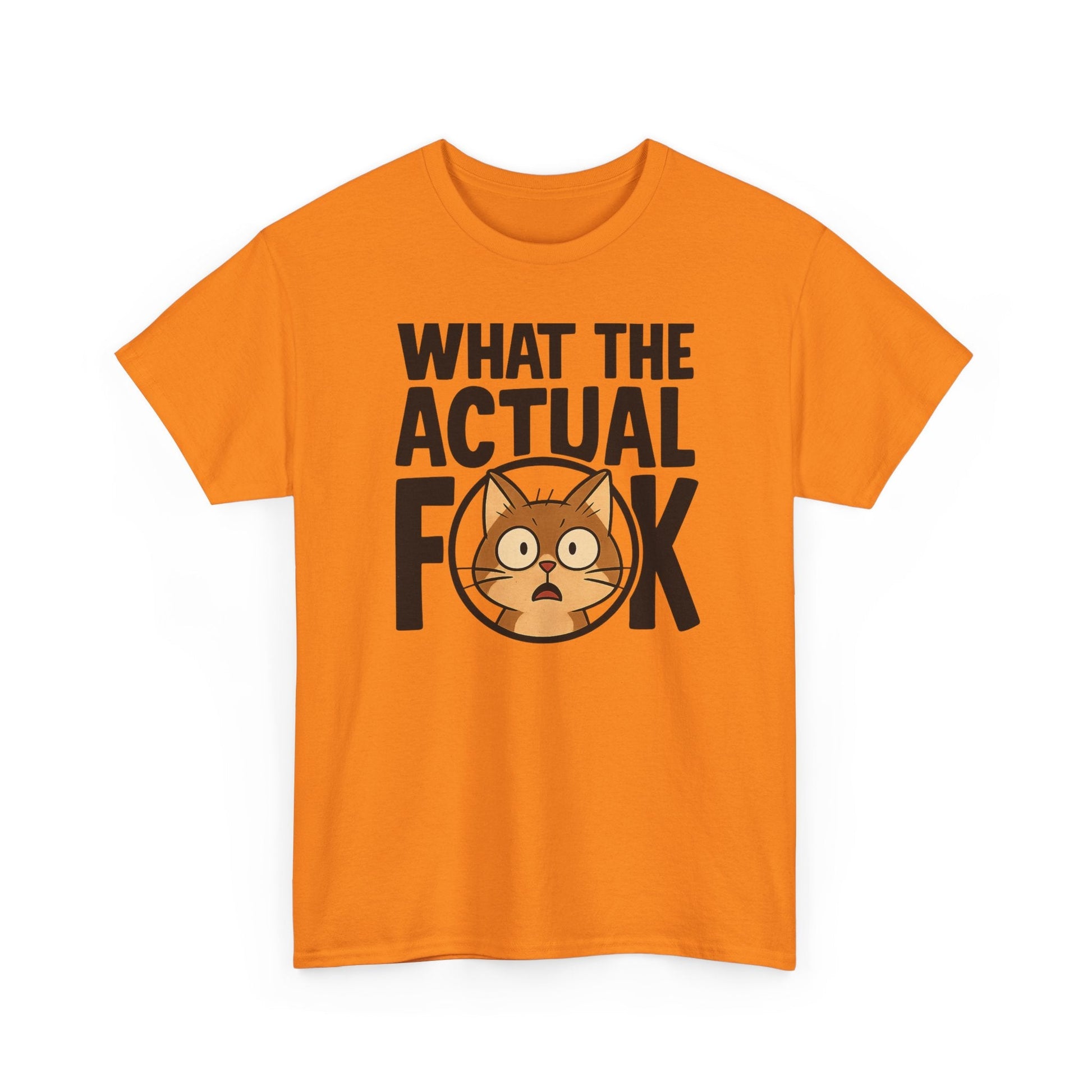 Funny Cat T-Shirt - 'What the Actual F**K' Printify