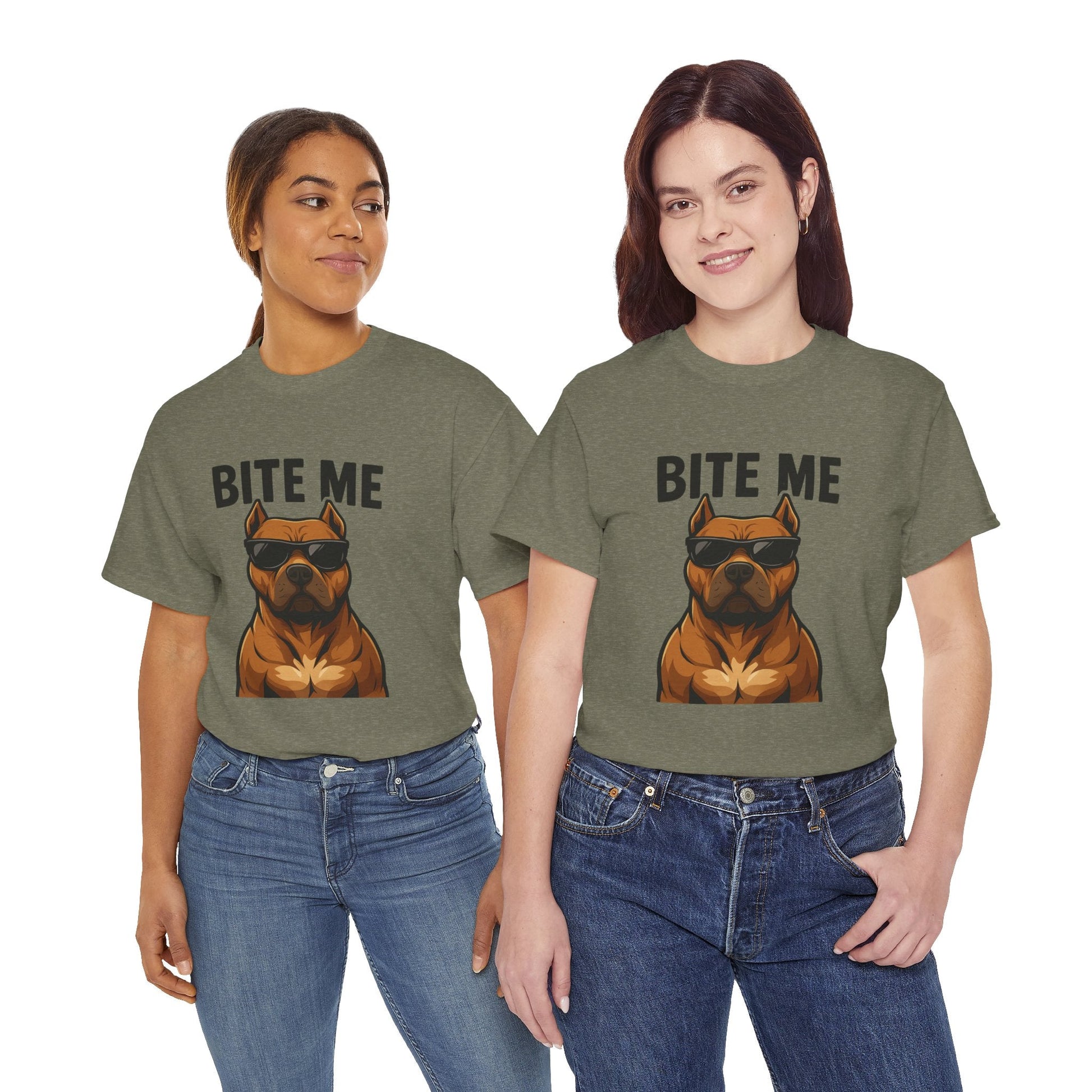 Funny Dog T-Shirt - 'Bite Me' Printify