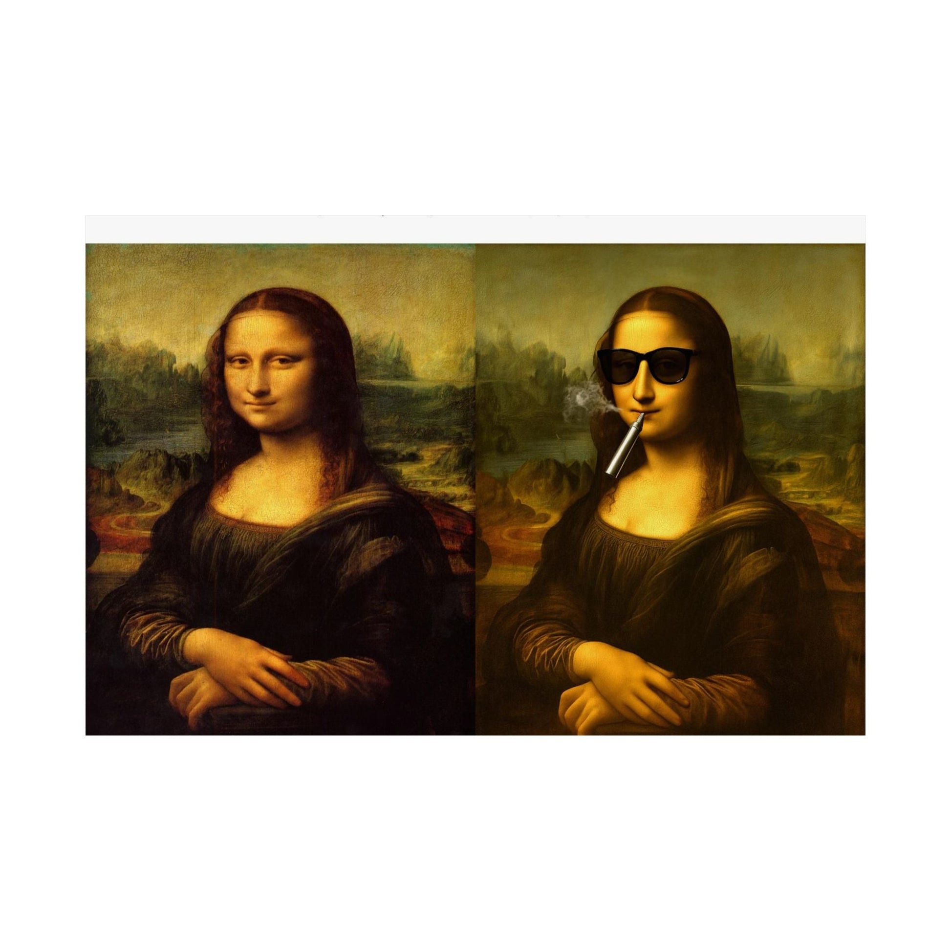 'The Degradation of Society' Print 1 - Mona Lisa by Leonardo da Vinci Printify