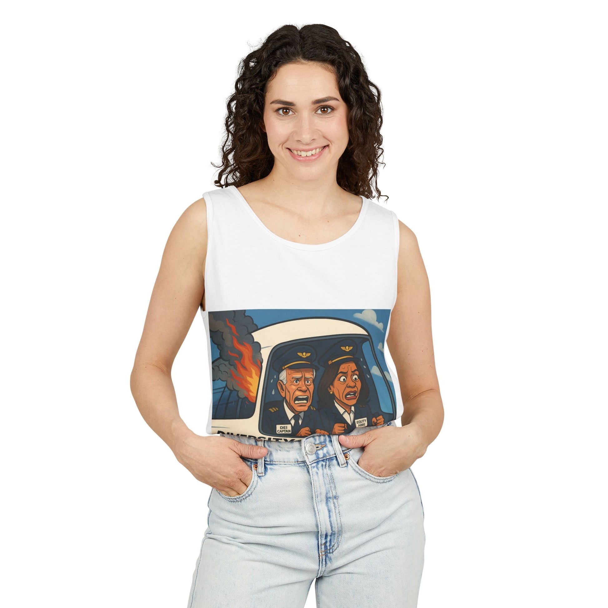 Diversity Hire Airlines Tank Top | Funny Graphic Tee, Summer Wear, Unisex Apparel, Gift Idea, Casual Top Printify