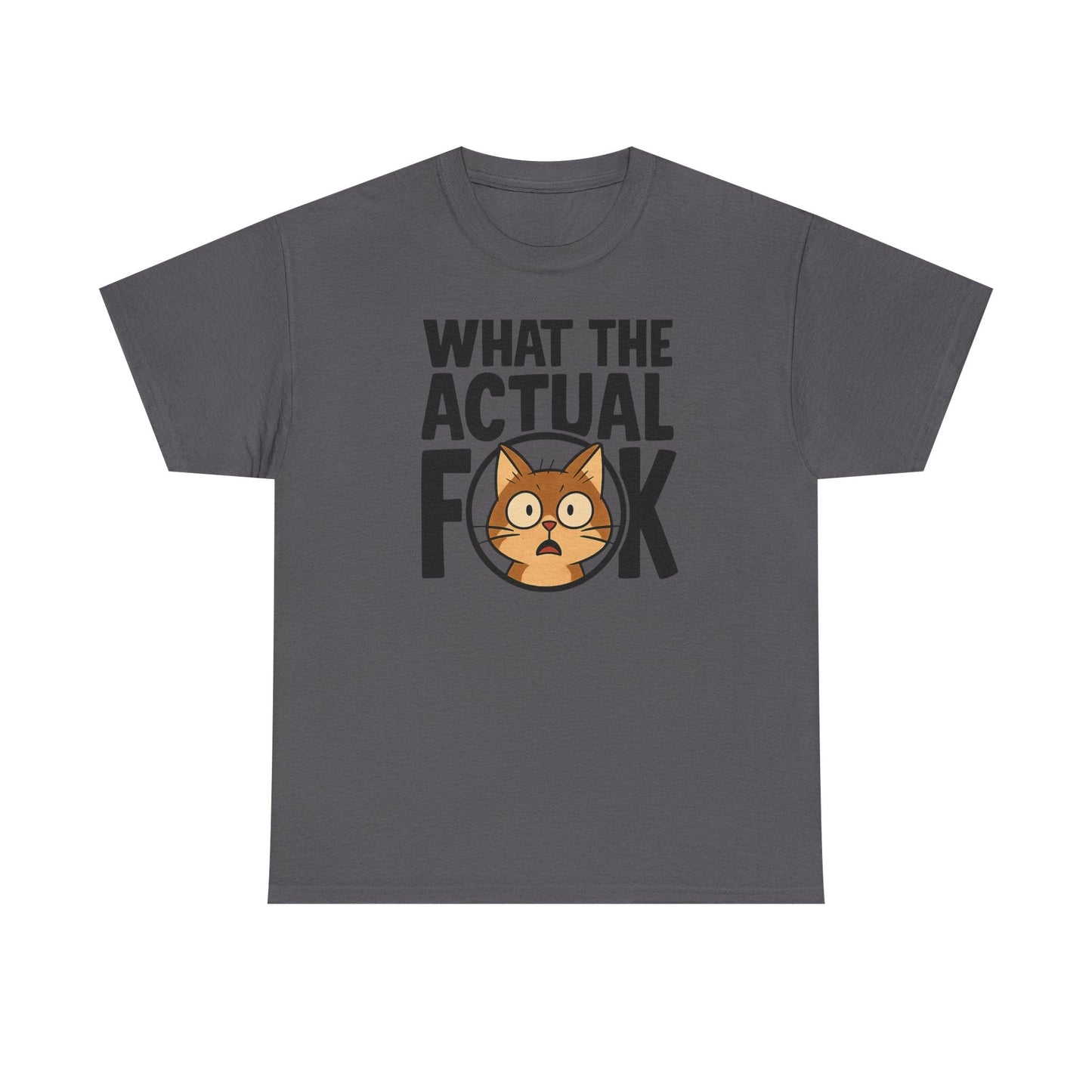Funny Cat T-Shirt - 'What the Actual F**K' Printify