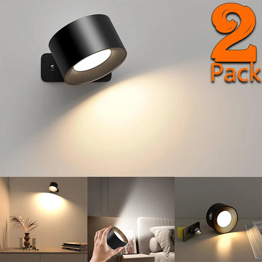360 Degree rotatable and detachable night reading lamp Carrylight
