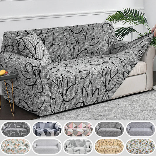 1pc Flower Printed Elastic Sofa Cover Antidirty Spandex Sofa Cover Furniture Protector for Bedroom Office Living Room Home Decor Ambienta Casa