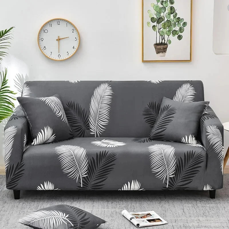 1pc Flower Printed Elastic Sofa Cover Antidirty Spandex Sofa Cover Furniture Protector for Bedroom Office Living Room Home Decor Ambienta Casa