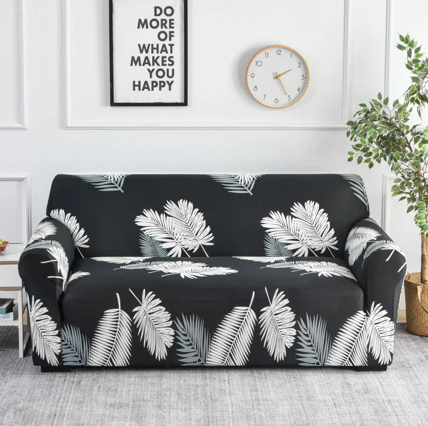 1pc Flower Printed Elastic Sofa Cover Antidirty Spandex Sofa Cover Furniture Protector for Bedroom Office Living Room Home Decor Ambienta Casa