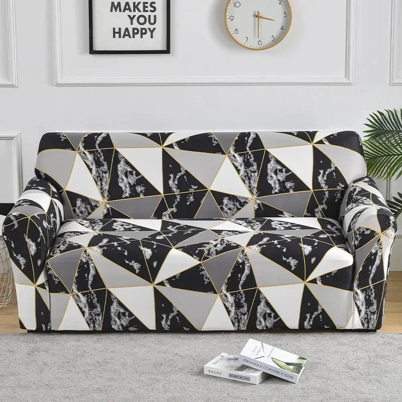 1pc Flower Printed Elastic Sofa Cover Antidirty Spandex Sofa Cover Furniture Protector for Bedroom Office Living Room Home Decor Ambienta Casa