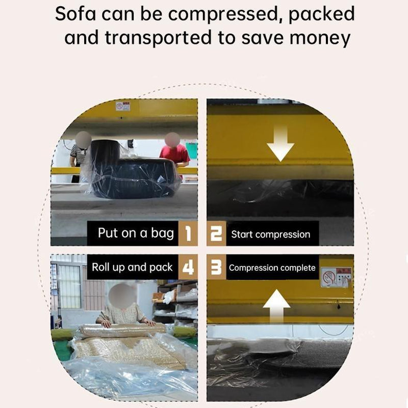 【2 Packages Shipping】105″ Modern Chenille Soft Cushion Modular Sofa Set, L-Shaped Modular Living Room Sofa Set, Free Combination Sofa for Living Room and Room (Side Recliner) Boneless Sectional Couch Home Sofa Family Couch Boneless Couches for Living Room