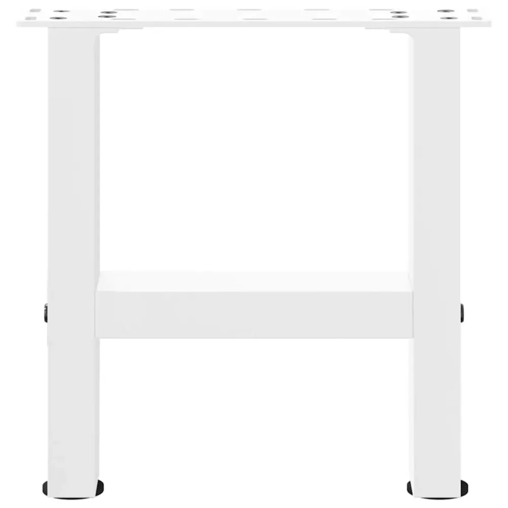 Picioare măsuță de cafea alb 2 buc 30x(30-31) cm oțel