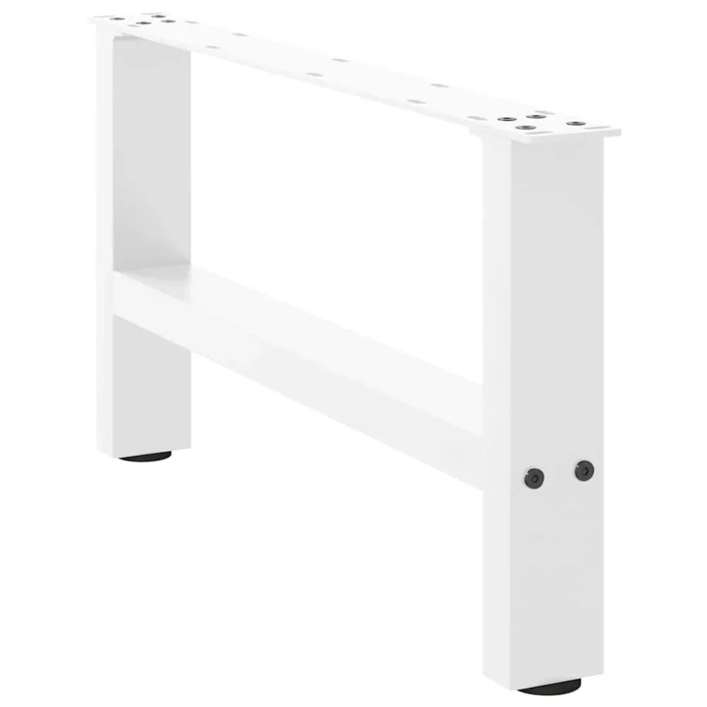 Picioare măsuță de cafea alb 2 buc 70x(30-31) cm oțel